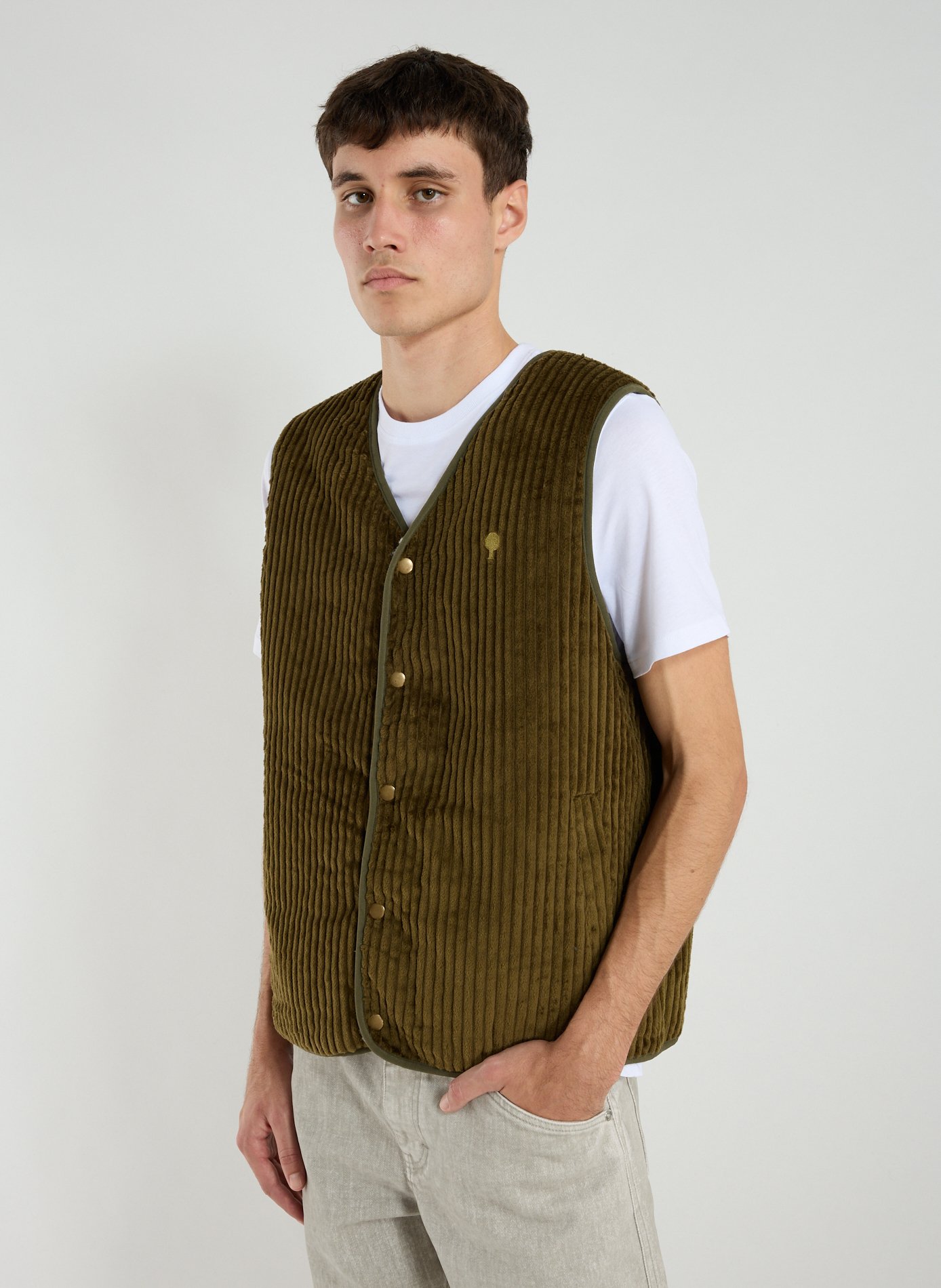 FAGUO Veste polaire droite Aubiac à col montant Beige