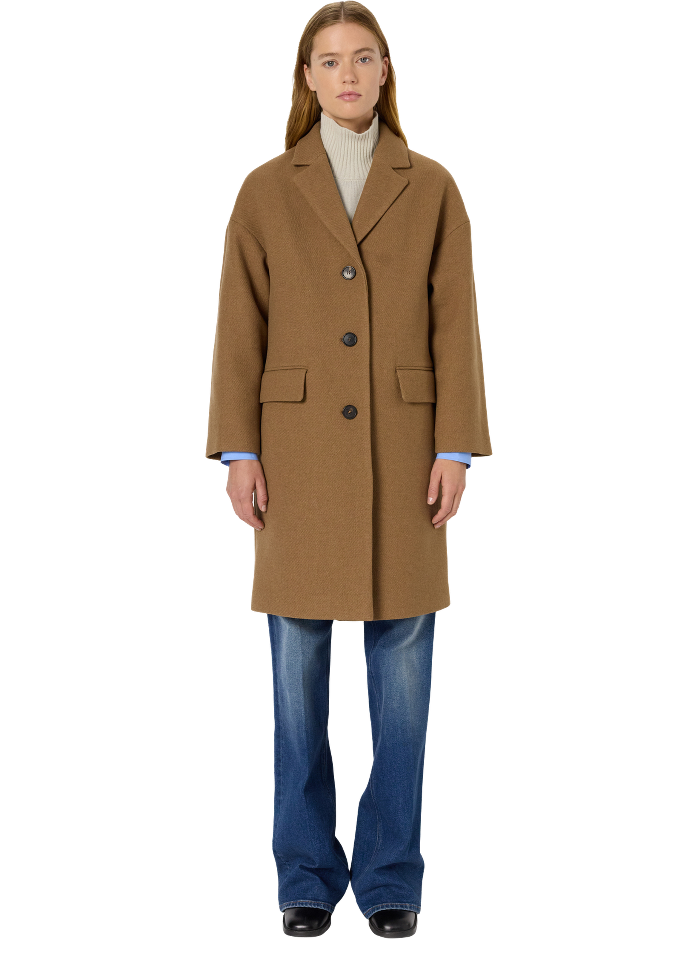 Manteau ample esprit pardessus - mahault GERARD DAREL Beige