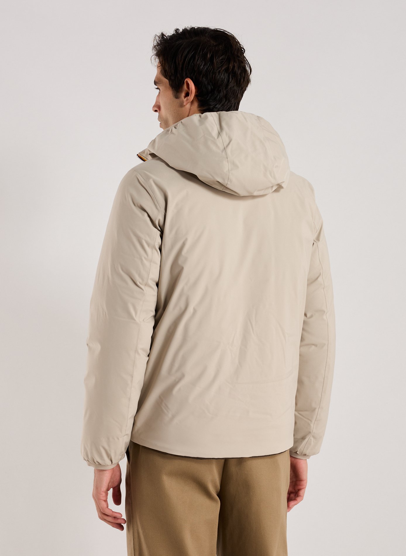 Doudoune réversible à capuche K-WAY Beige