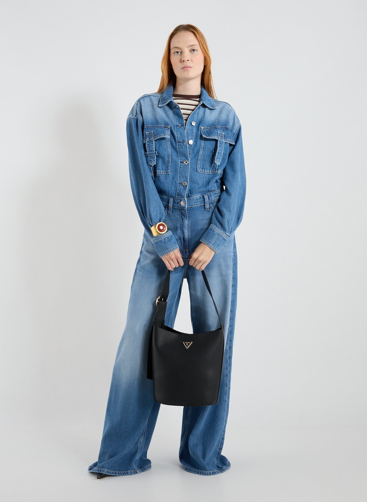 Sac sceau uni GUESS Noir