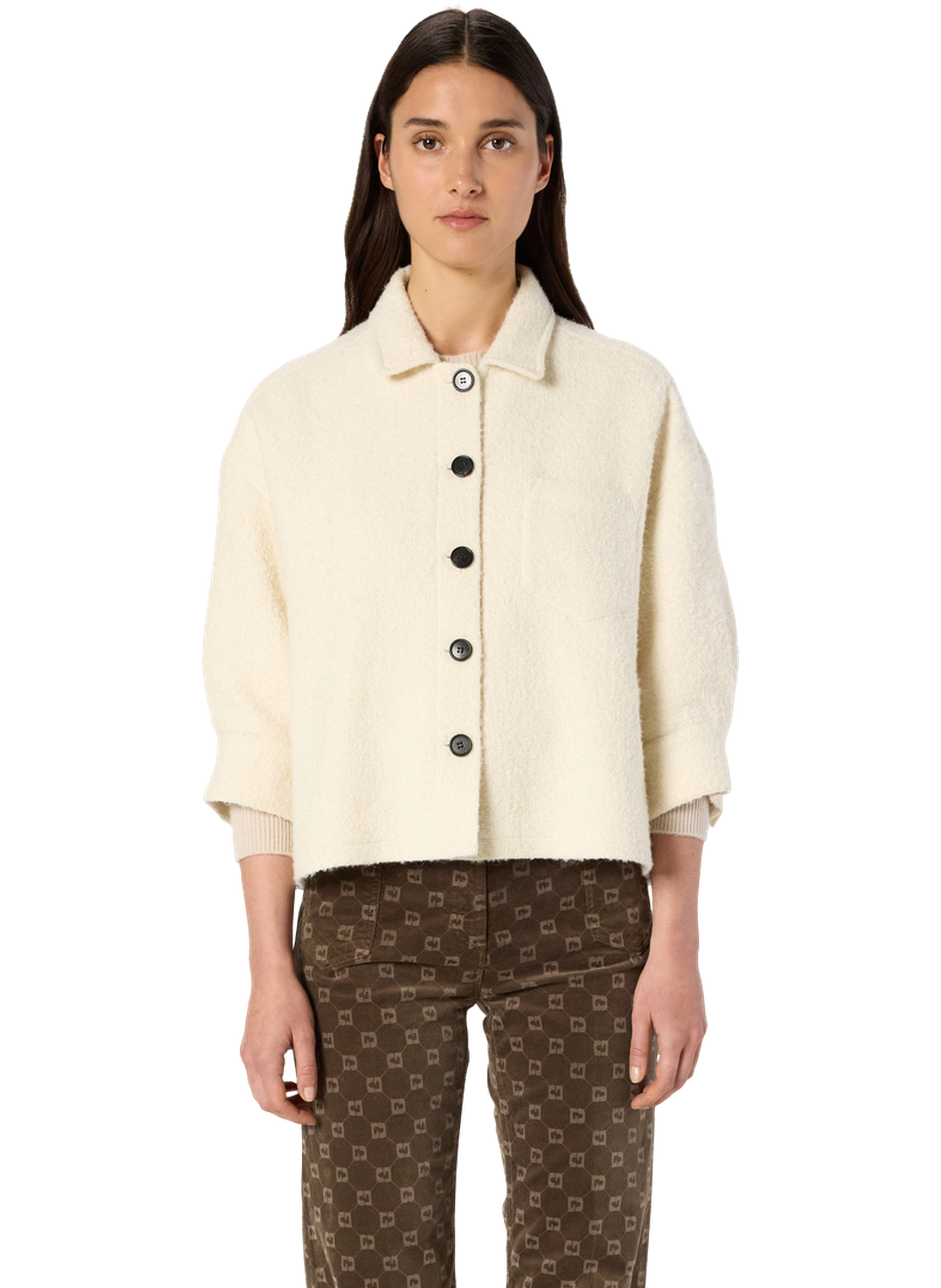 Surchemise en tweed uni - ninon GERARD DAREL Beige