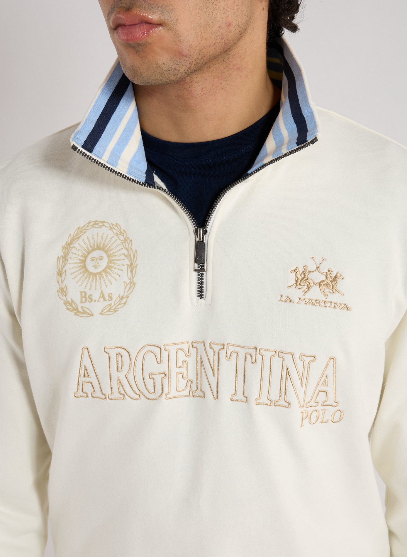 Sweatshirt en coton LA MARTINA Blanc