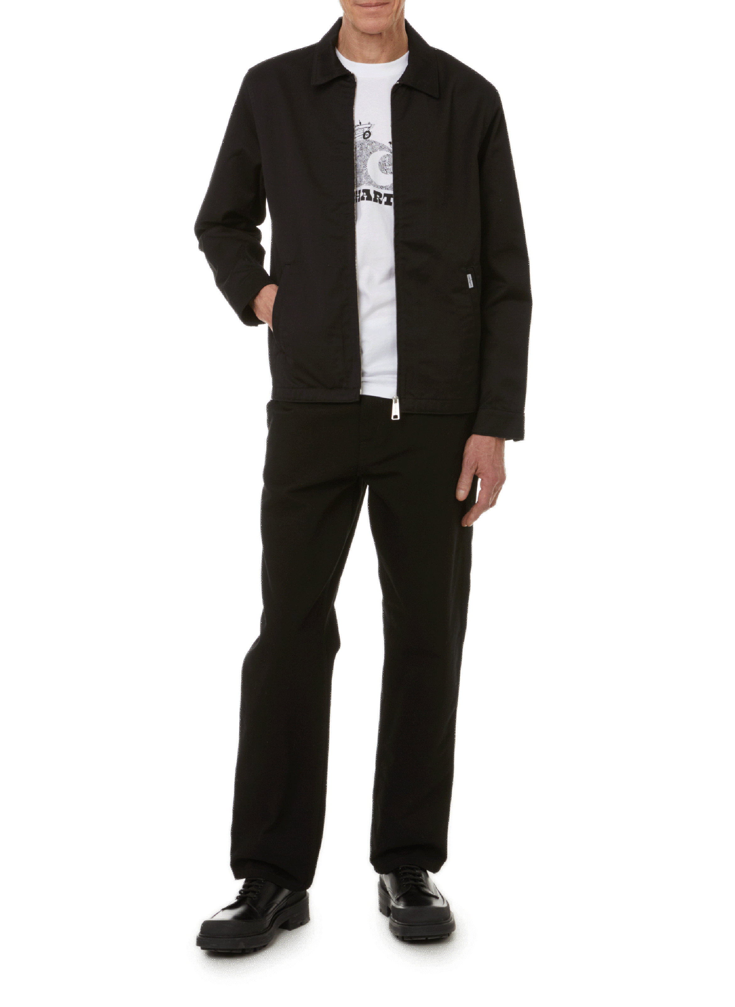 Straight-cut organic cotton jeans CARHARTT WIP Black