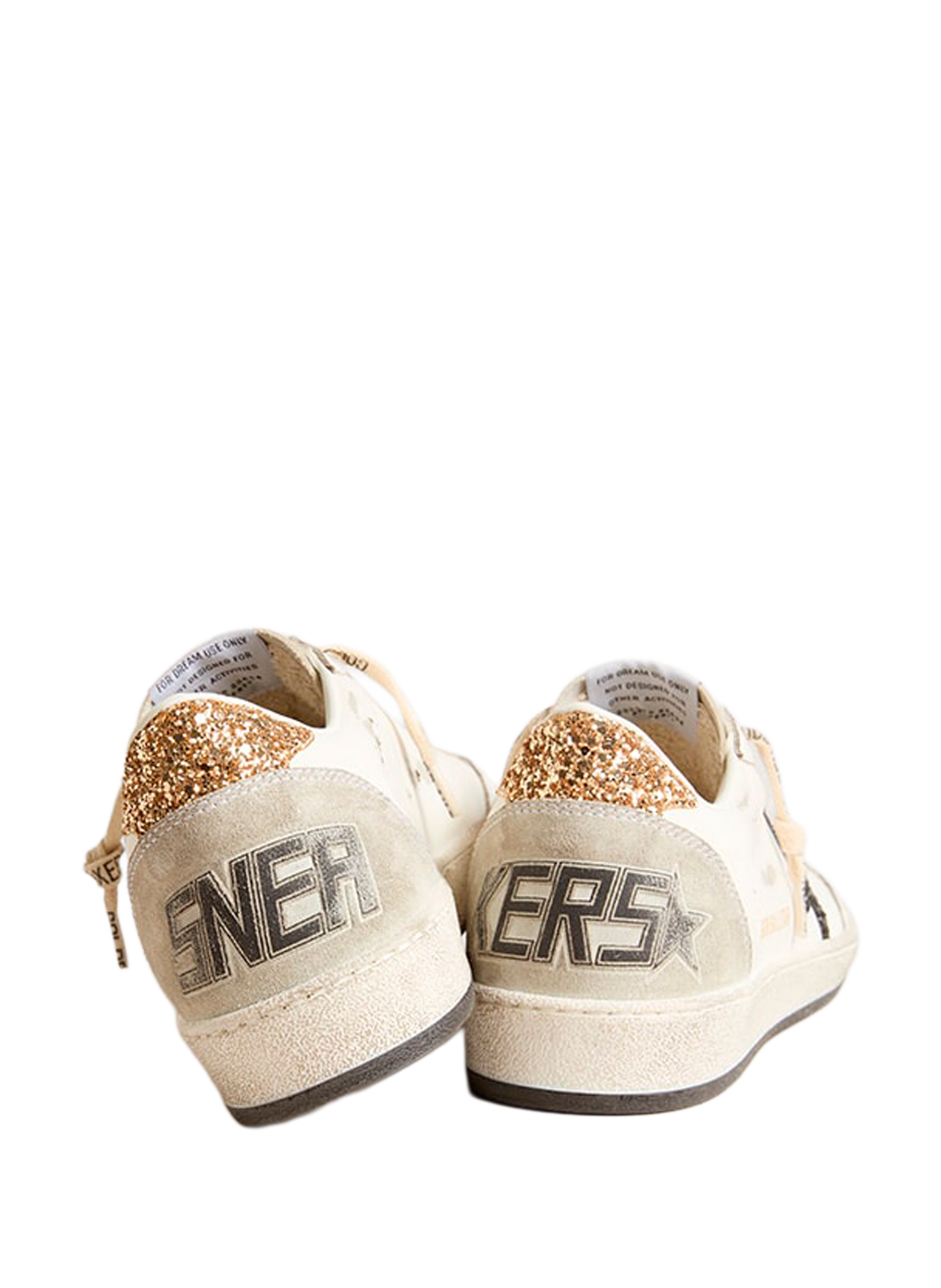 Baksets All Star en cuir GOLDEN GOOSE Blanc