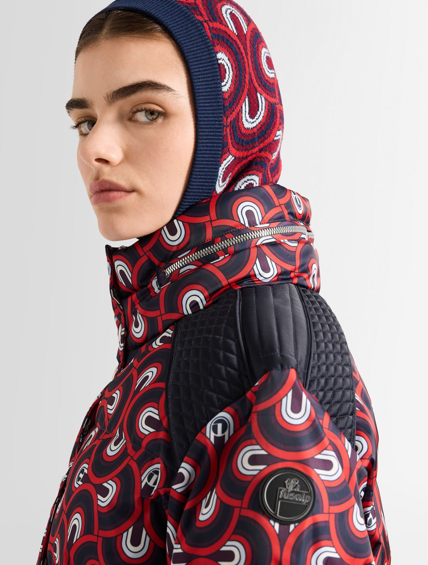 Doudoune tatum pilule col montant coupe ample FUSALP Rouge