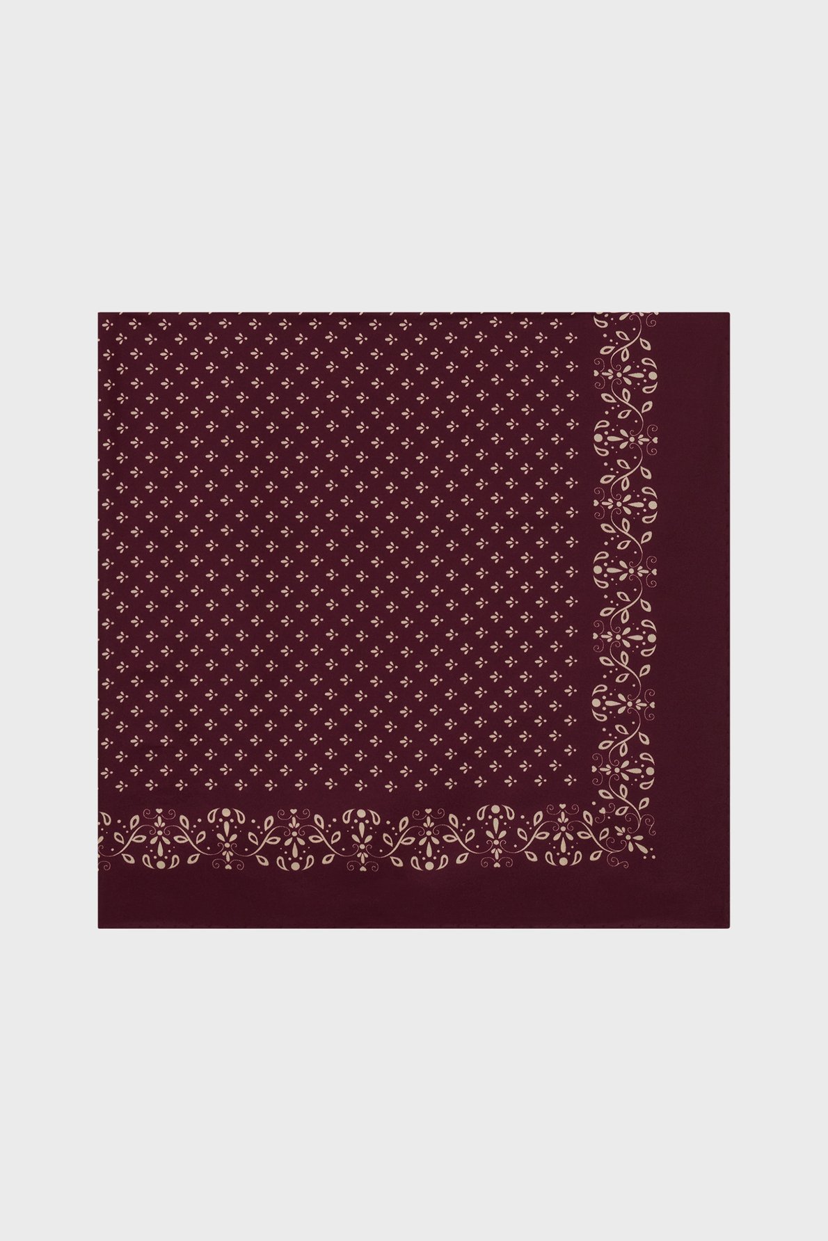 Carré imprimé en soie - felicia PABLO Rouge