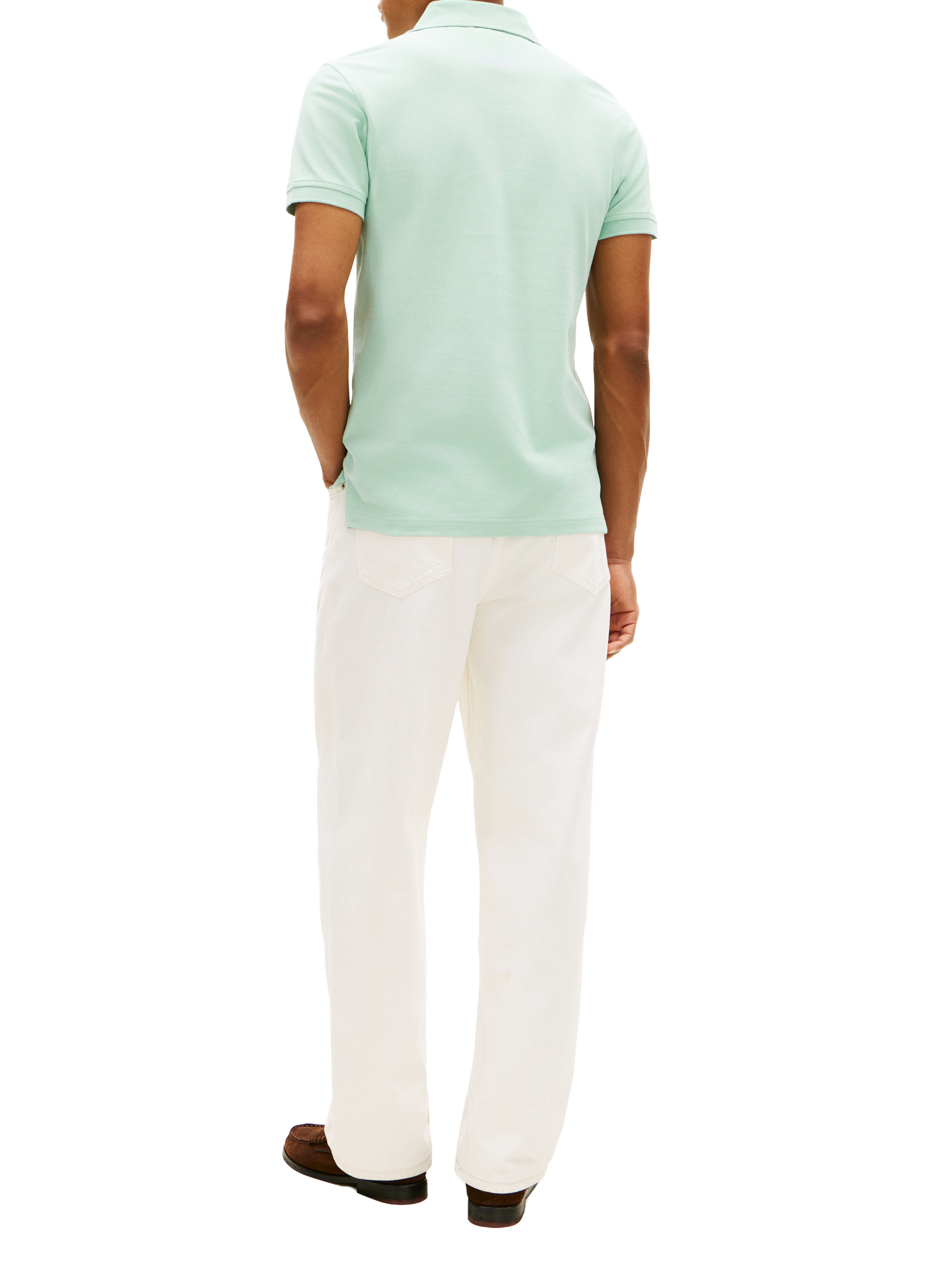 Polo en coton organique Vert