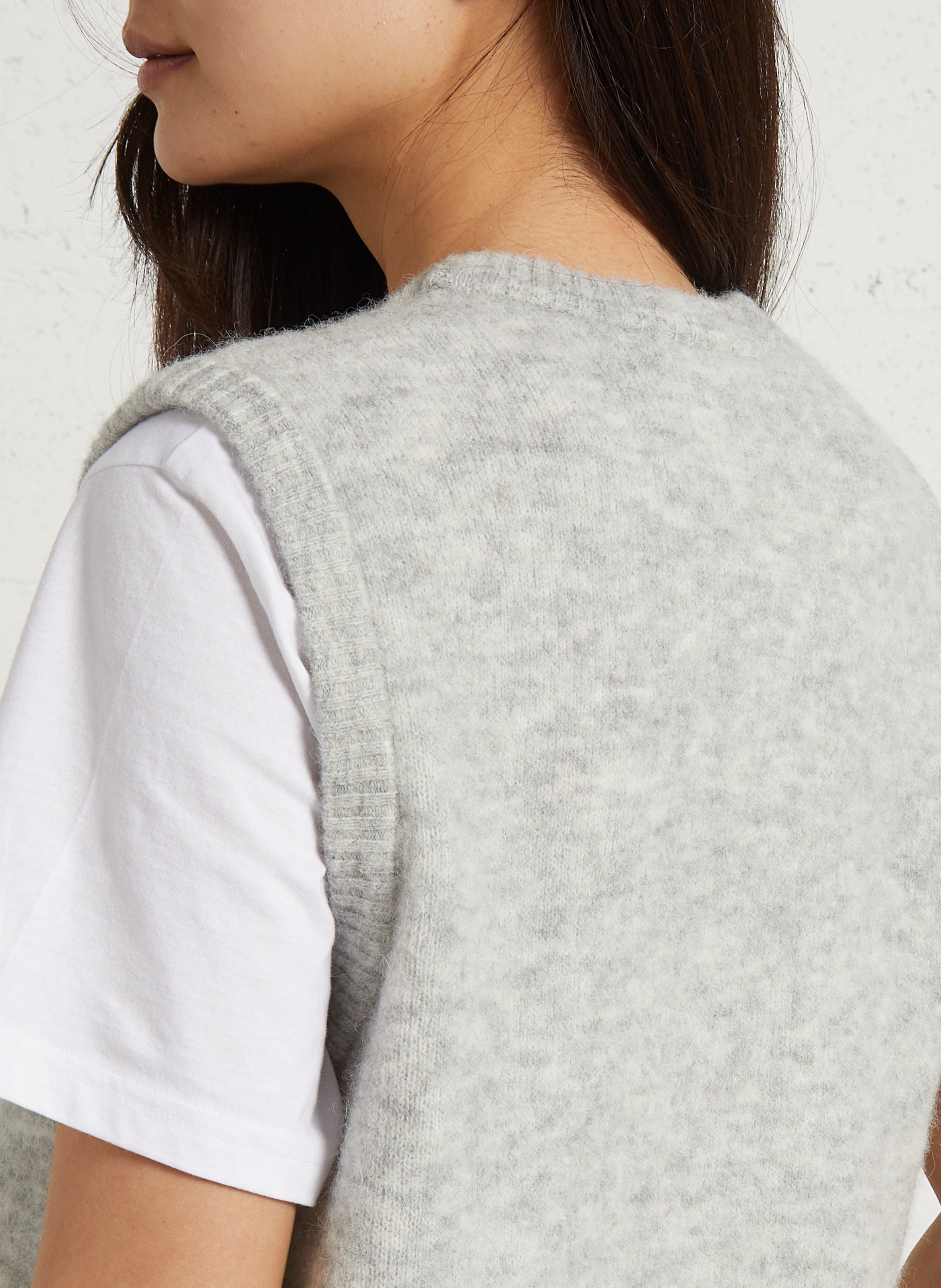 Pull oversize en maille vitow AMERICAN VINTAGE Gris