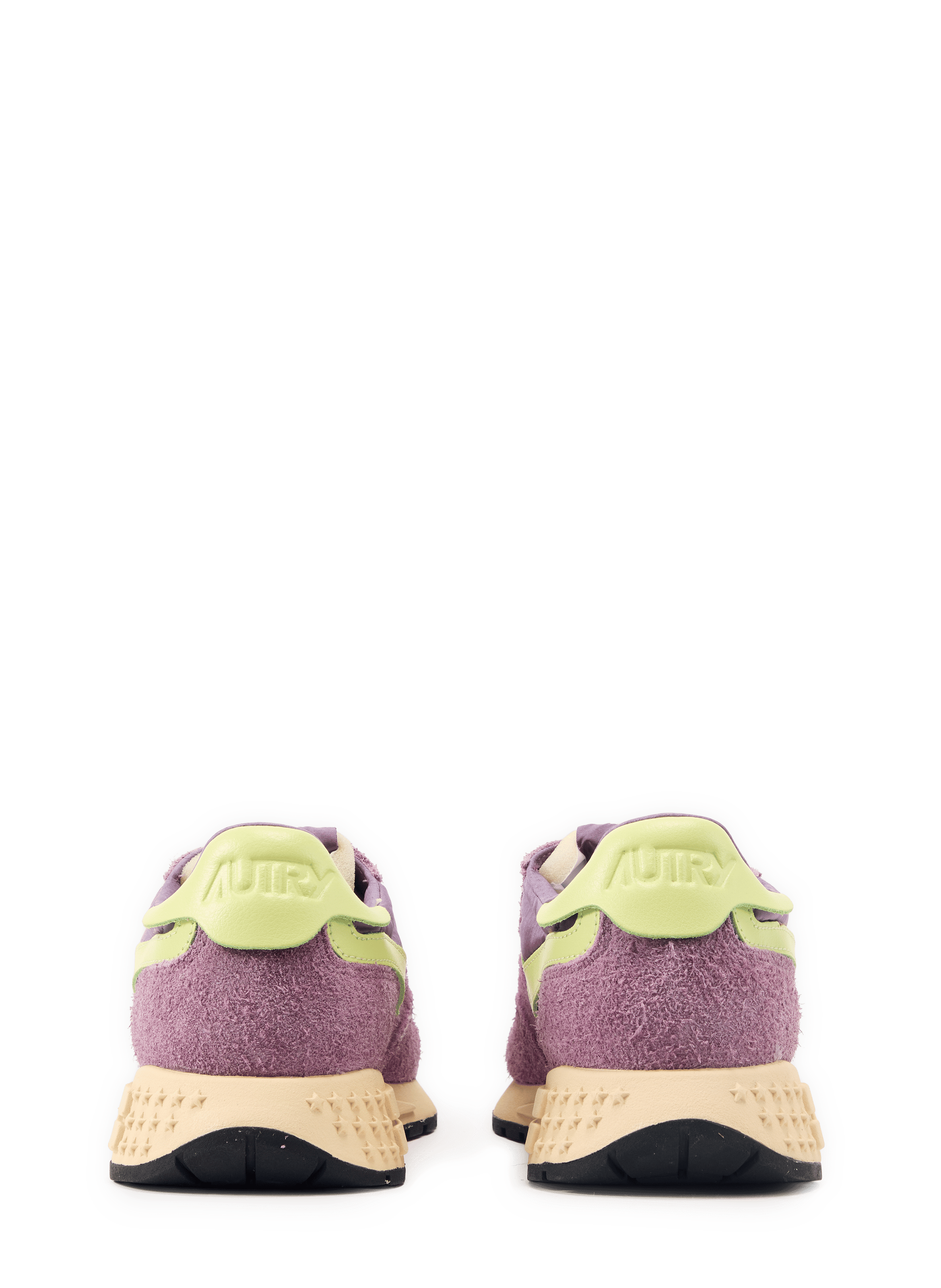 Baskets crantées en cuir mélangé Multicolore