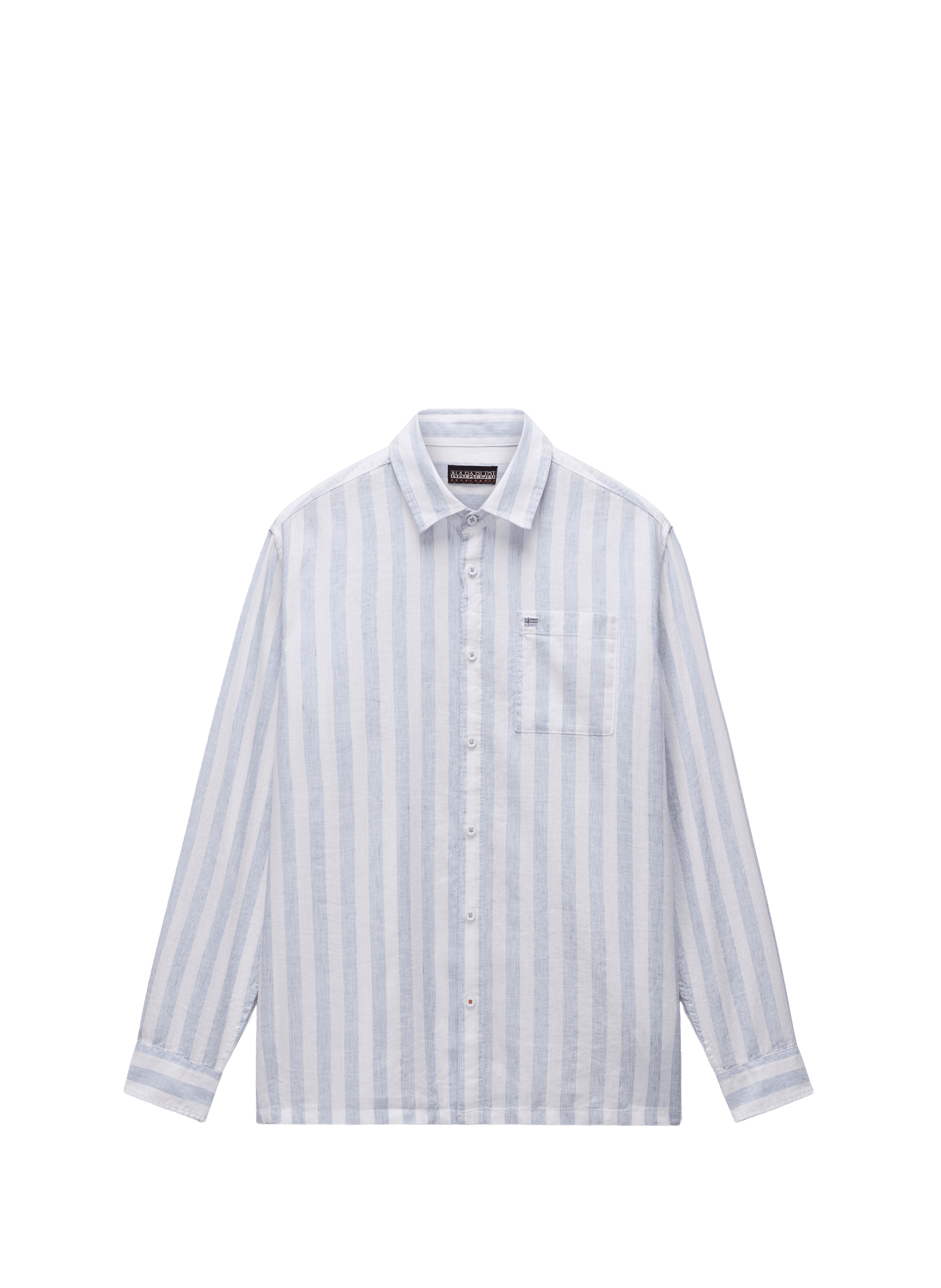 Chemise droite Brolio en coton et lin NAPAPIJRI Multicolore