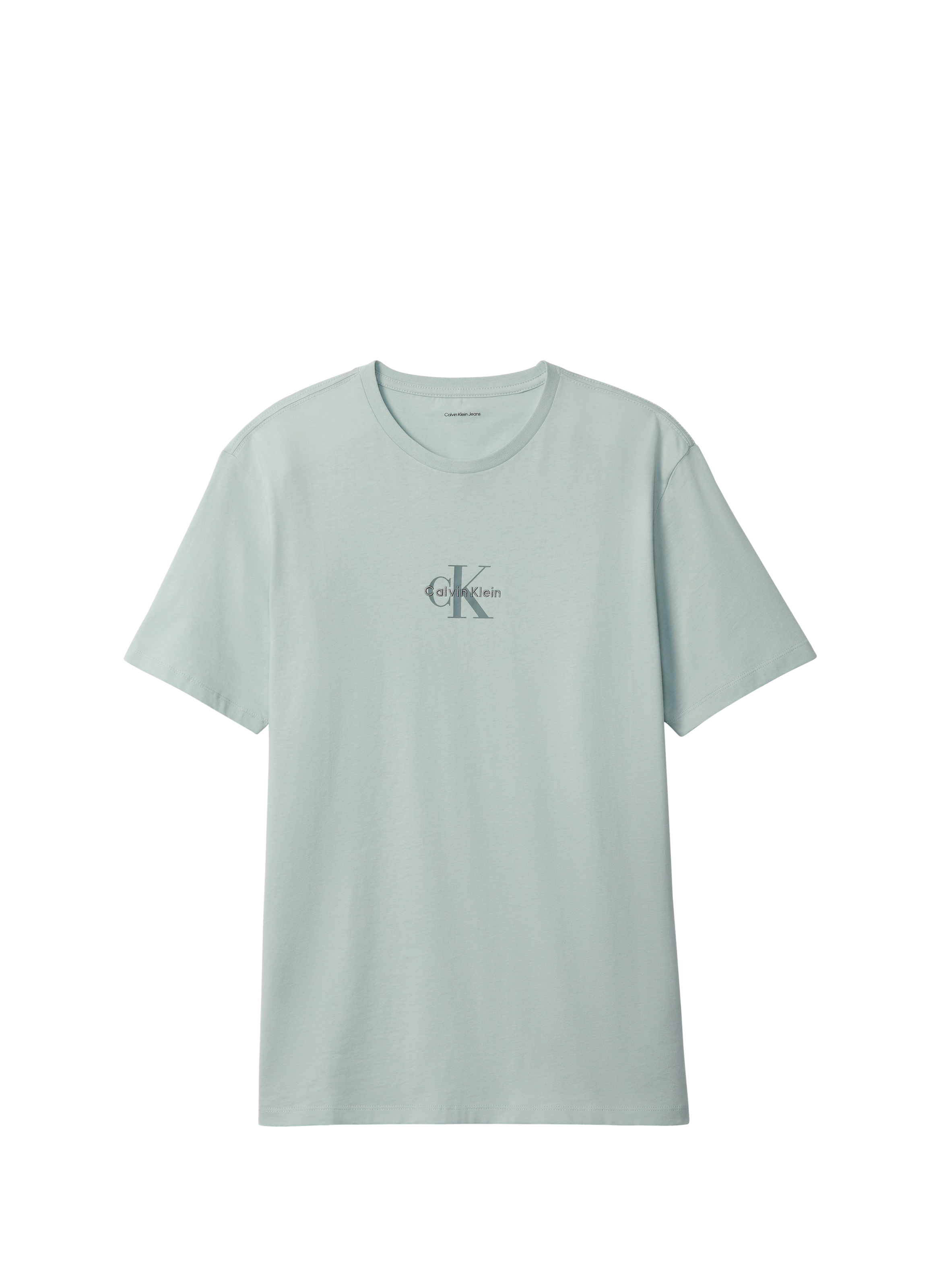 T-shirt imprimé en coton CALVIN KLEIN Vert