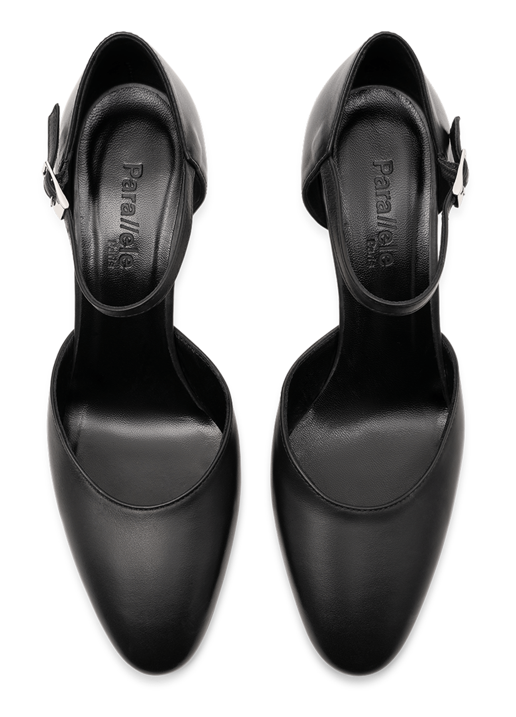 Escarpins deva en veau lisse PARALLELE Noir