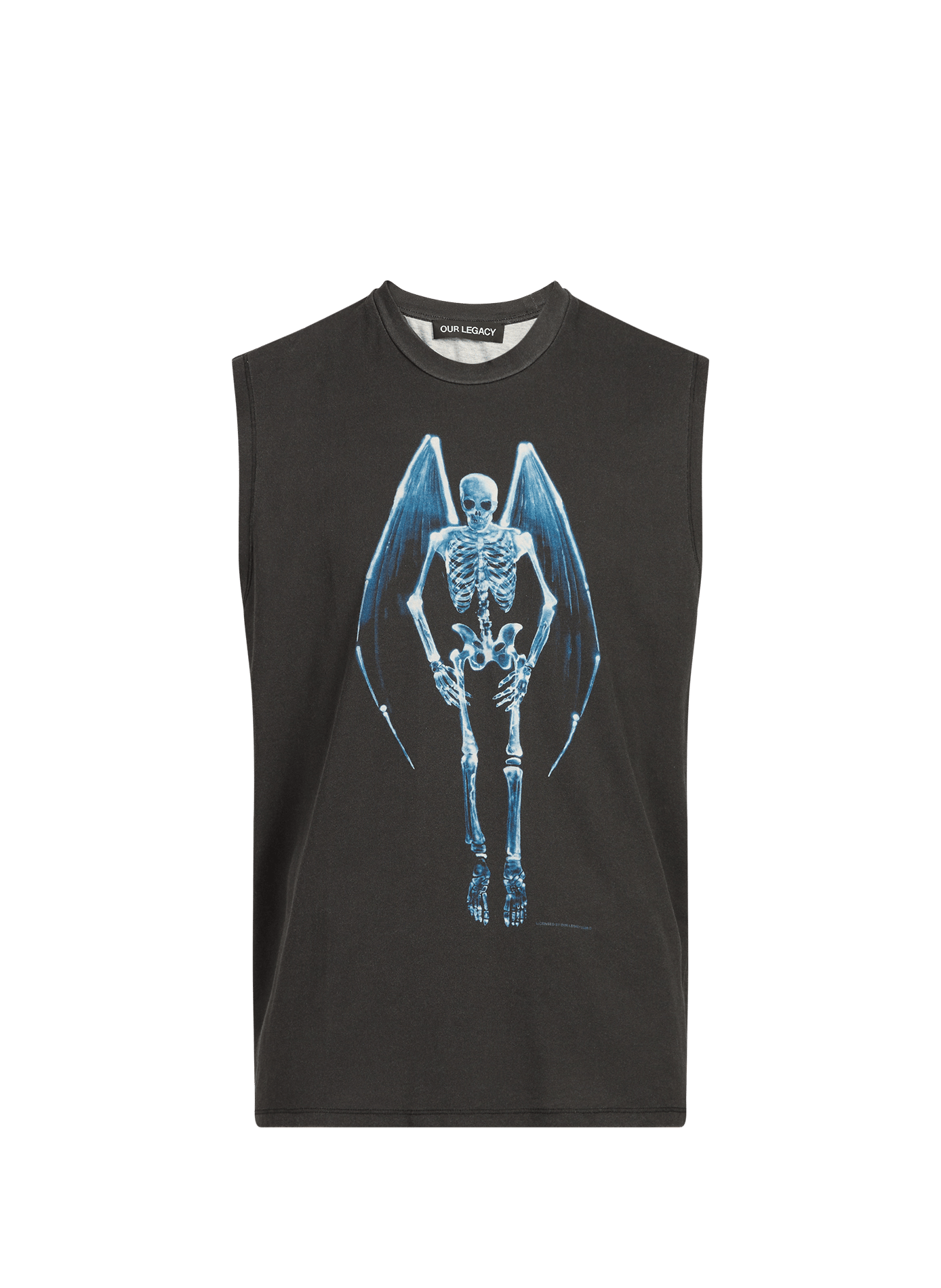 Débardeur imprimé Fallen Angel en coton OUR LEGACY Noir