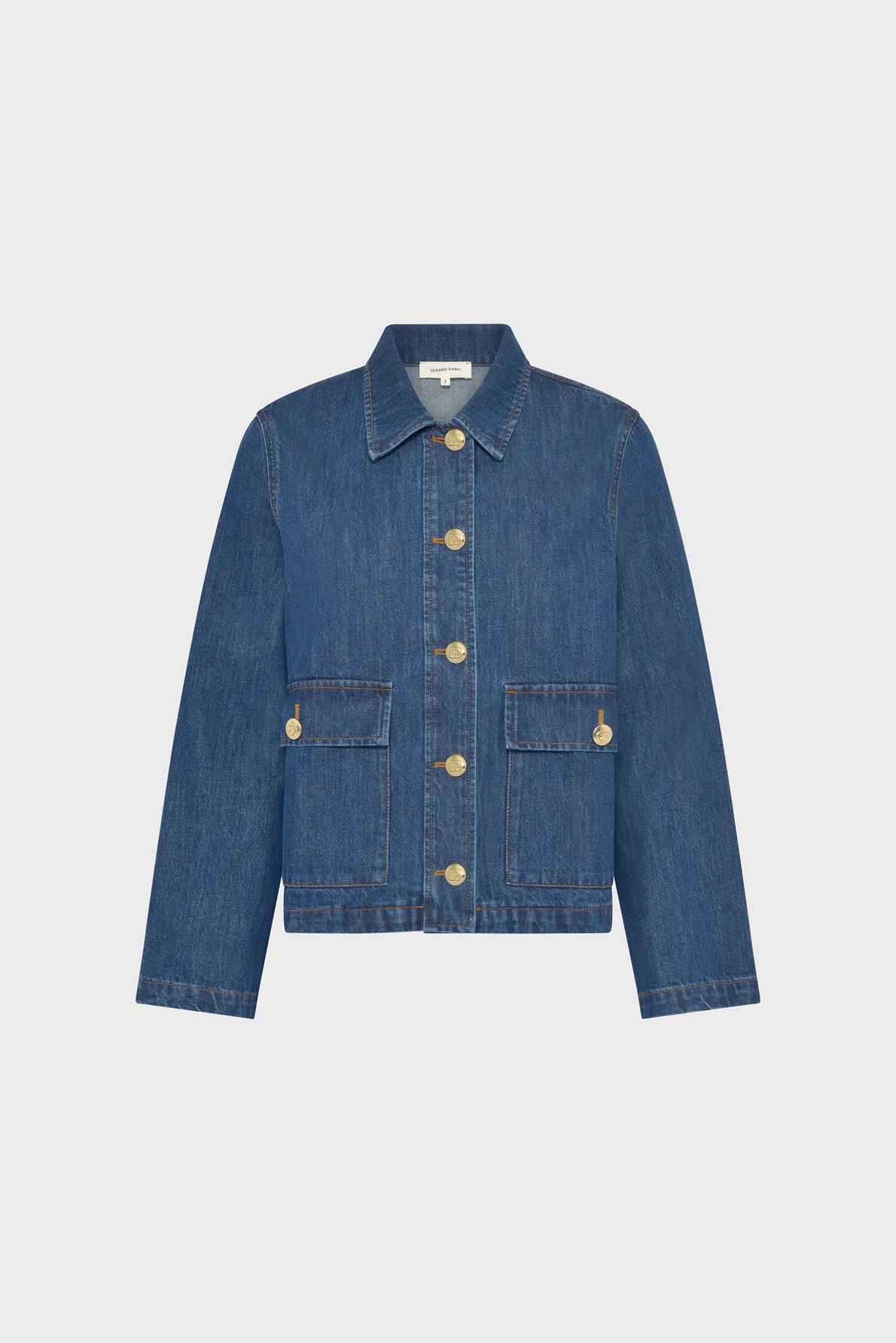 Veste droite en denim brut - taina GERARD DAREL Bleu