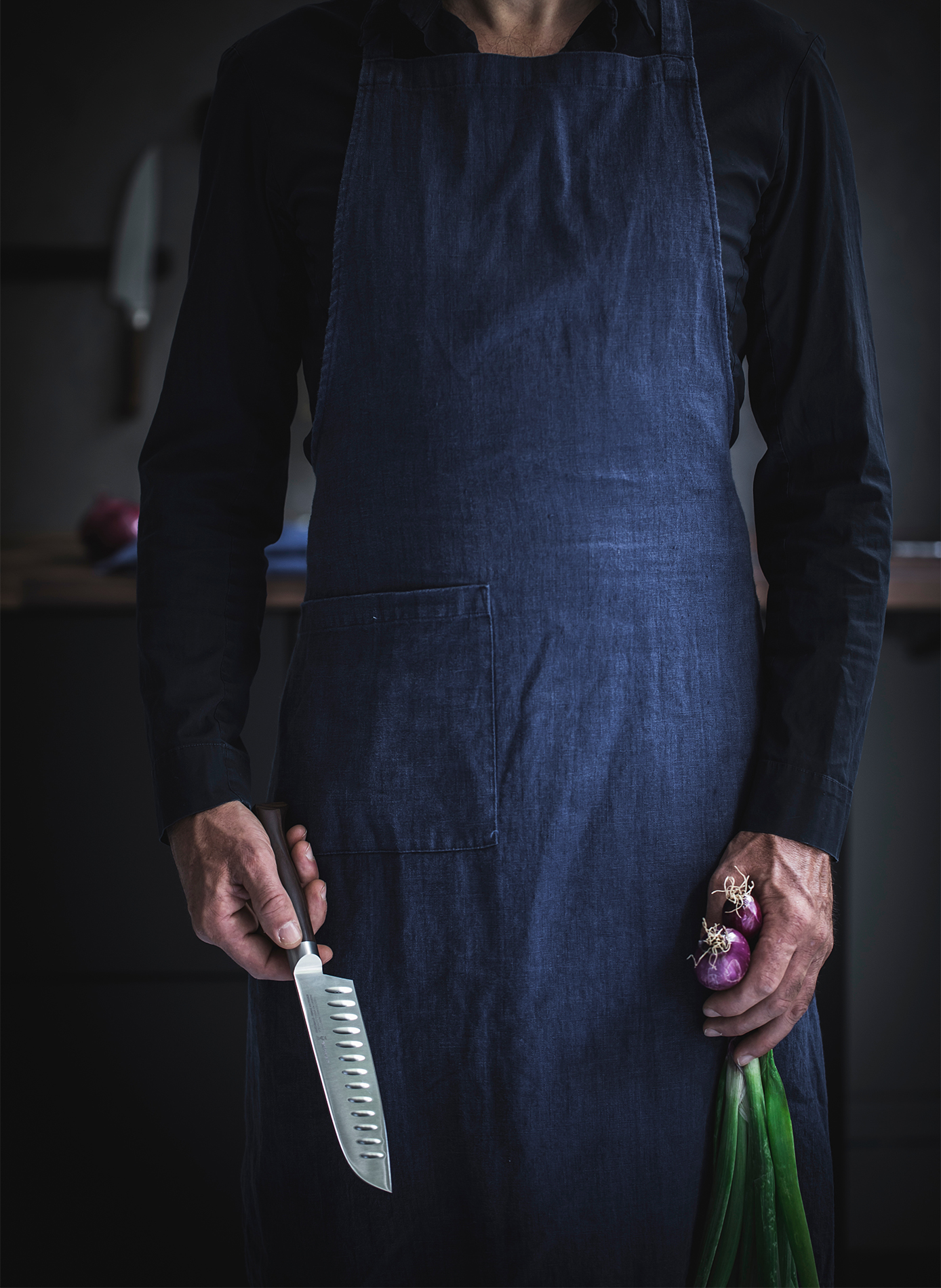 Santoku-Messer Die Geschmiedeten aus Edelstahl OPINEL Braun