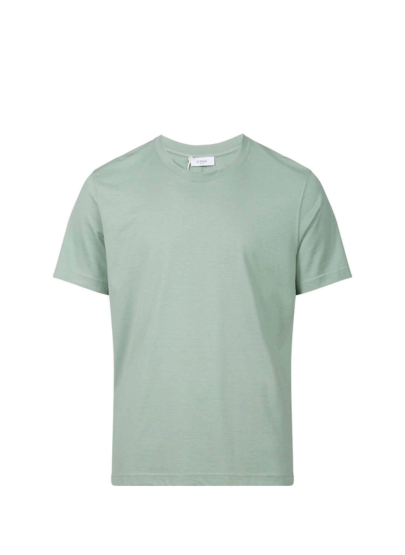 Effen T-shirt met rechte pasvorm ETON Groen