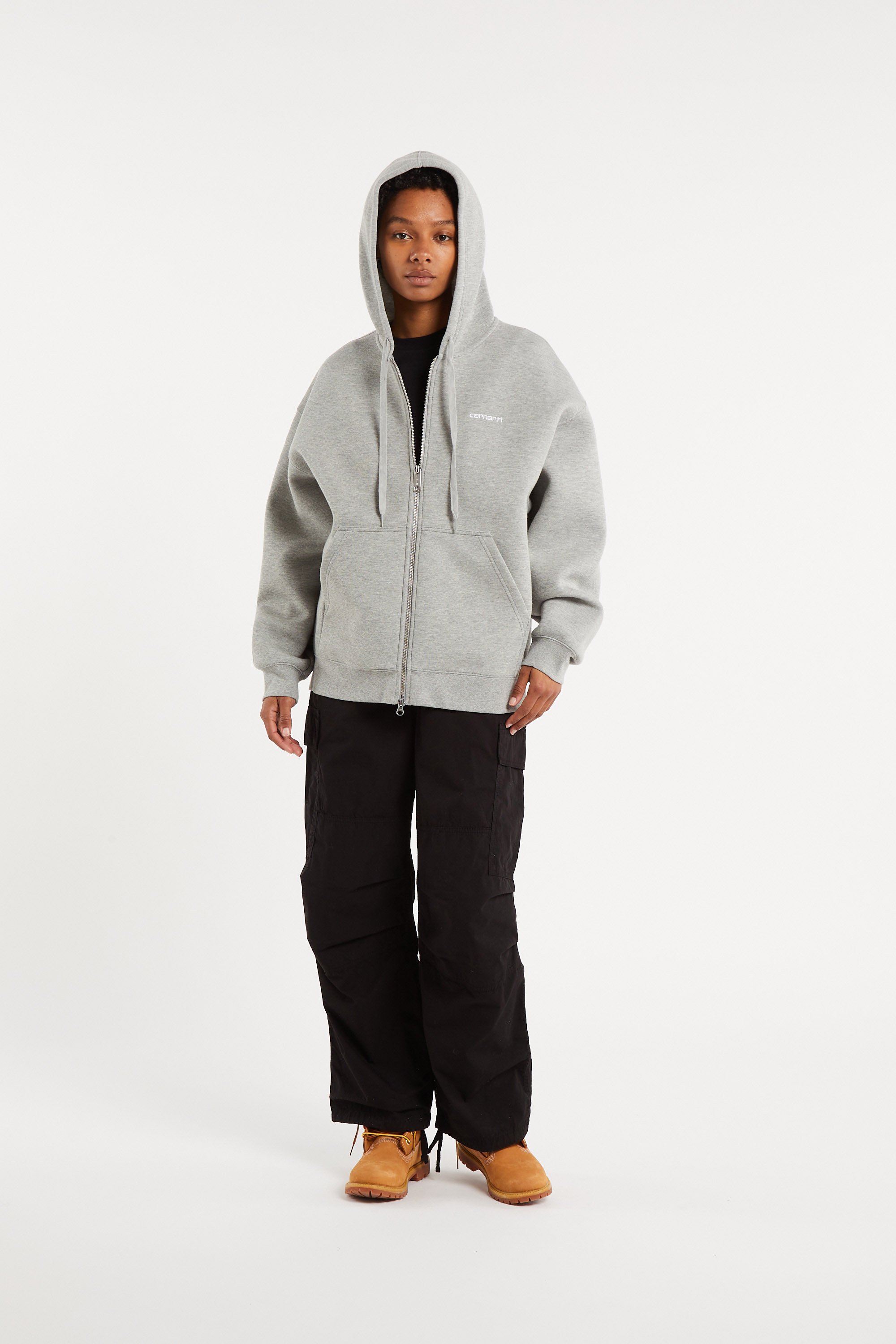 Hoodie zippé w' hooded alda jacket CARHARTT WIP Gris