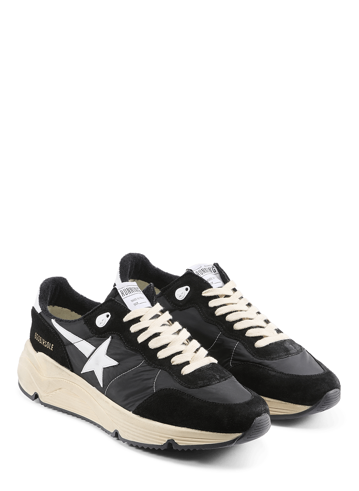 Low-top sneakers in two materials GOLDEN GOOSE Black