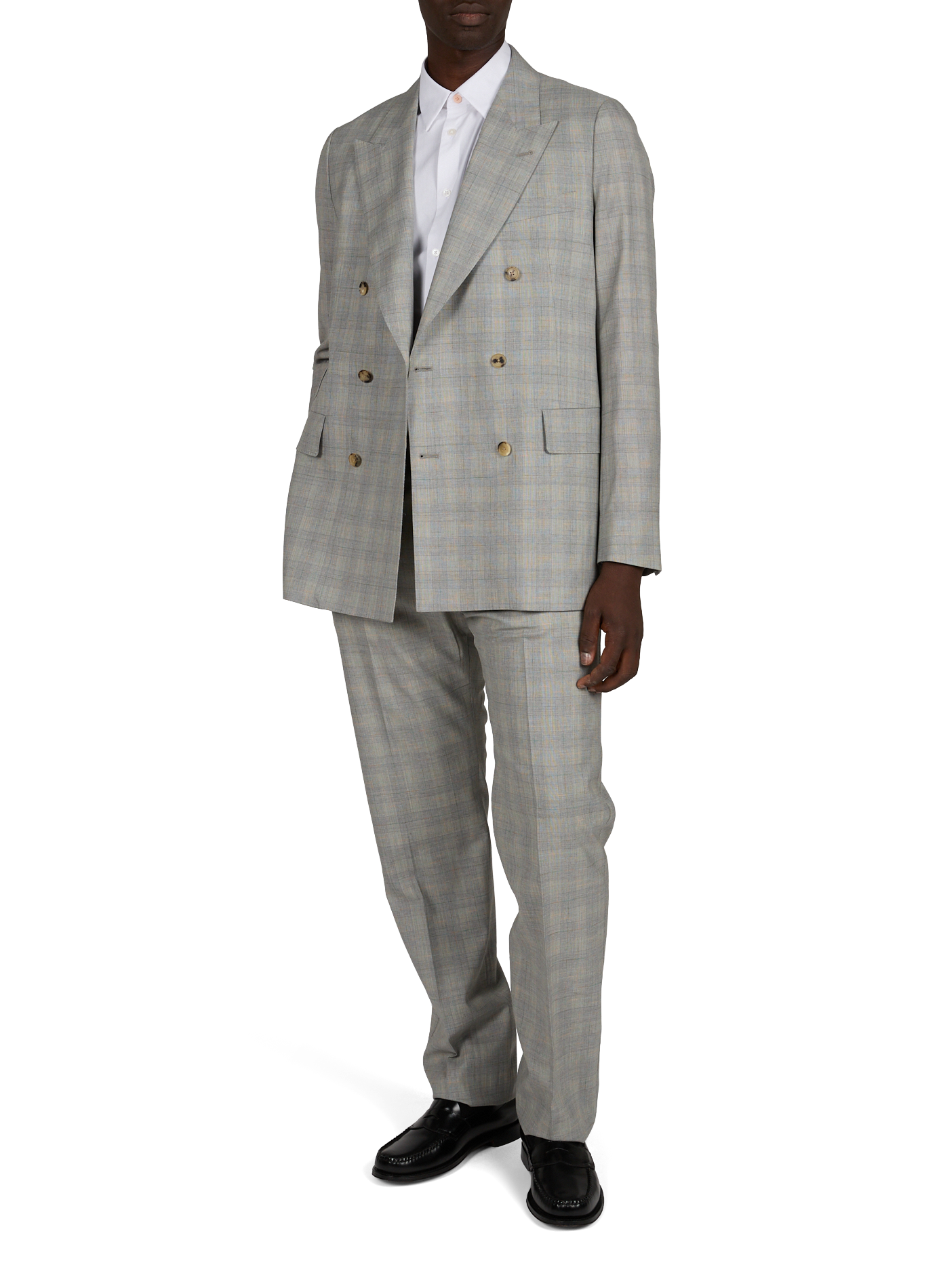 Two-piece wool tweed suit PAUL SMITH Grey