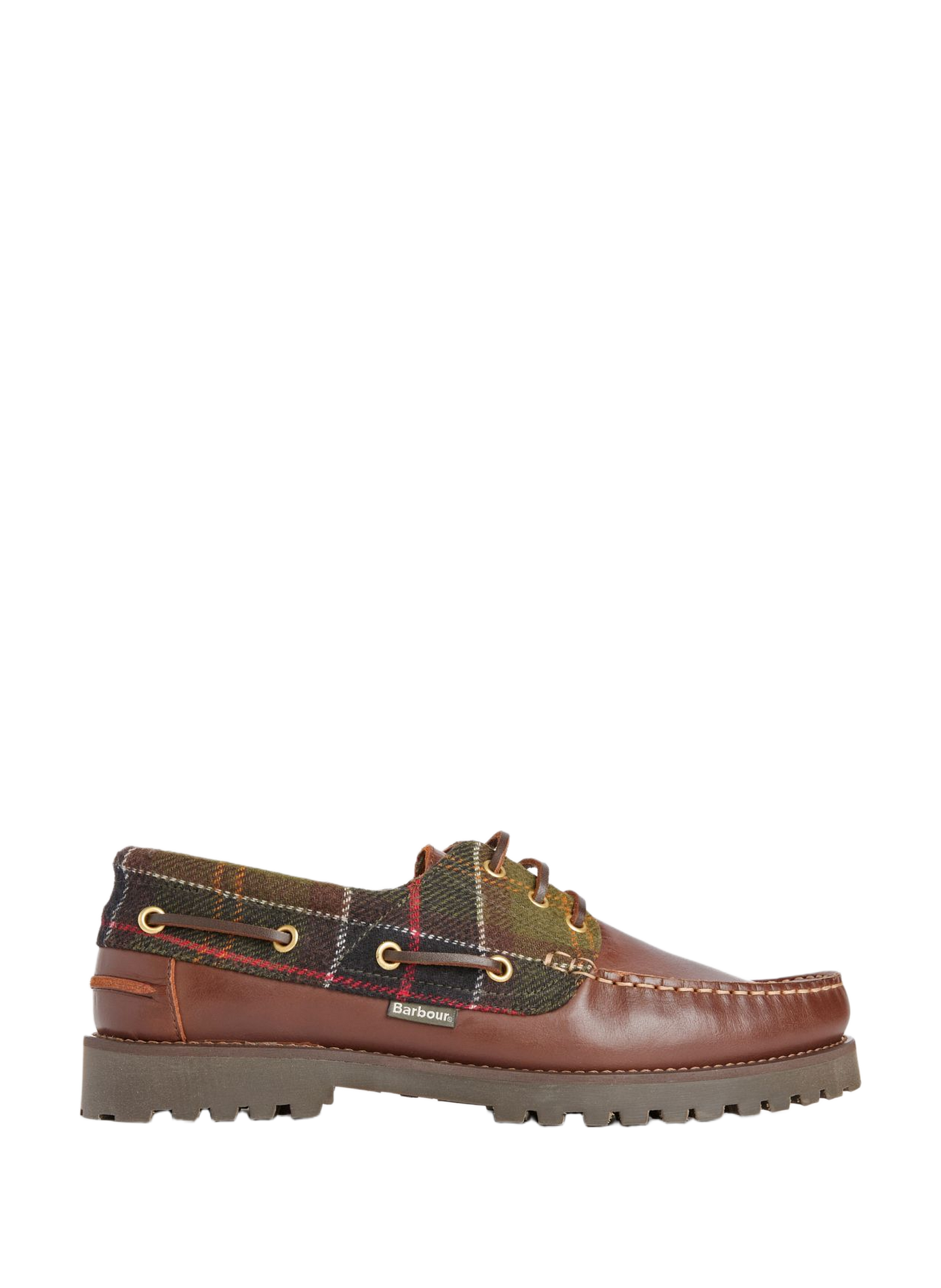 Re-Engineered Deck leather boat shoes BARBOUR Multicolour