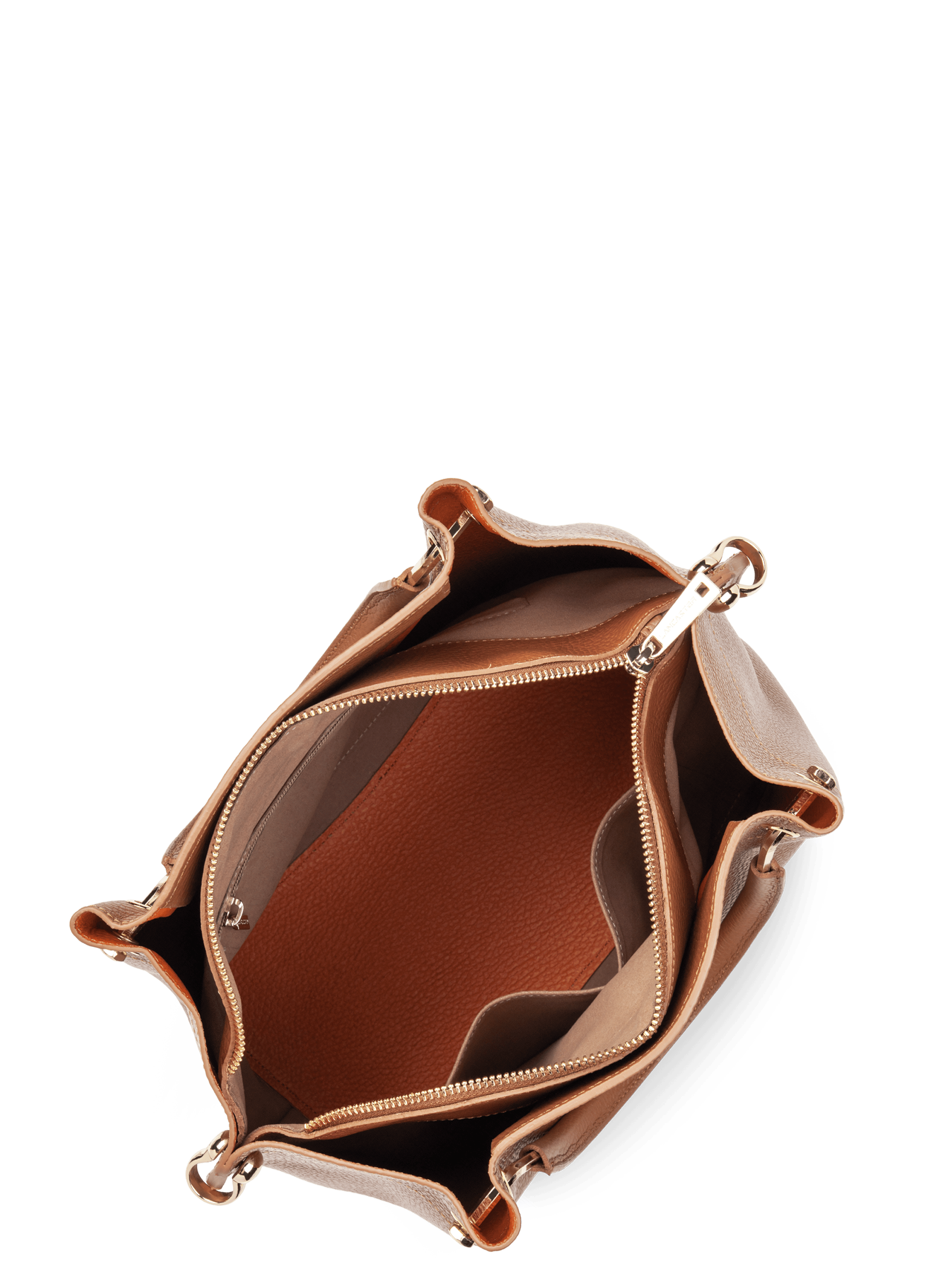 Grand sac à main - foulonné double louisa | Marron LANCASTER Femme