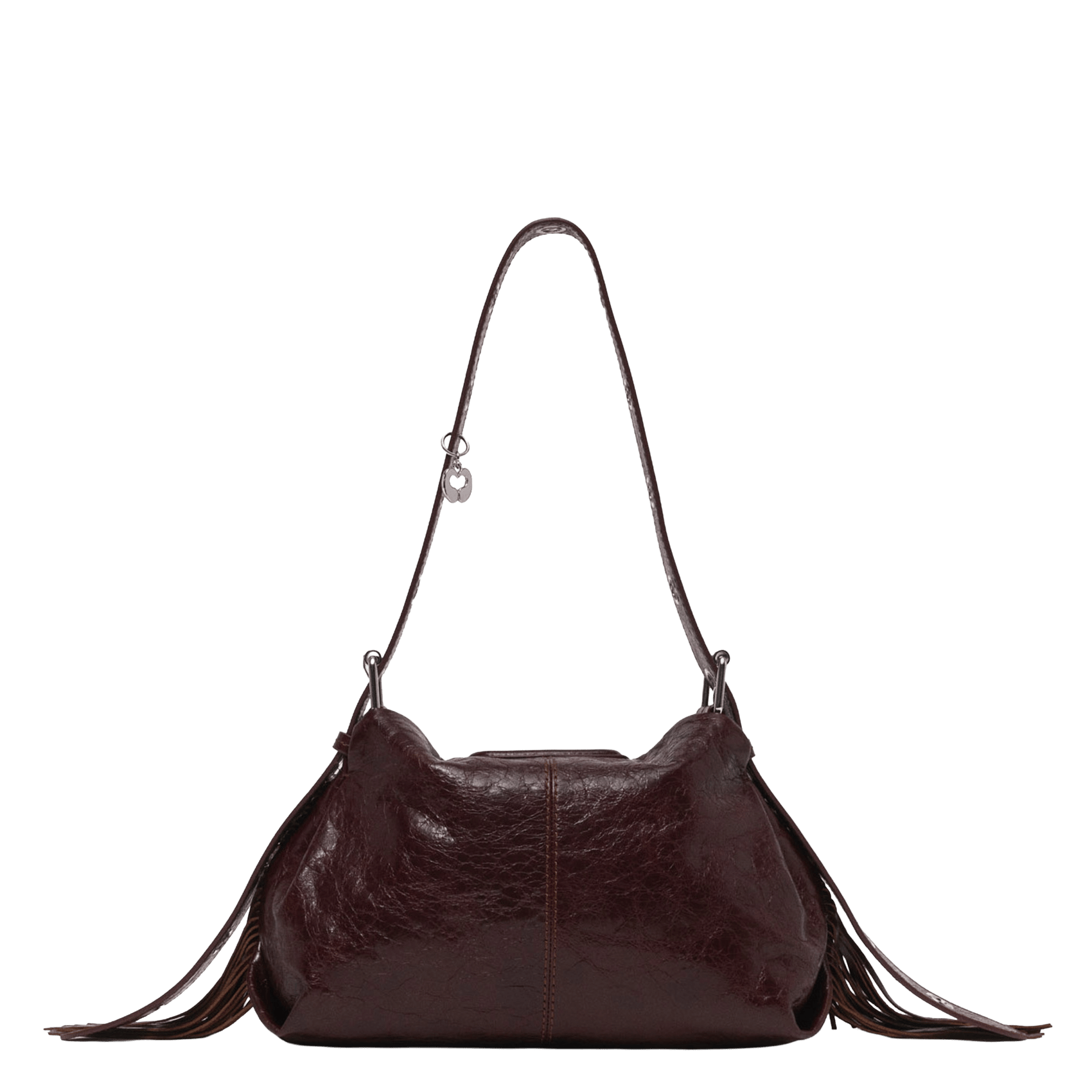 Sac à main en cuir miss m MAJE Marron
