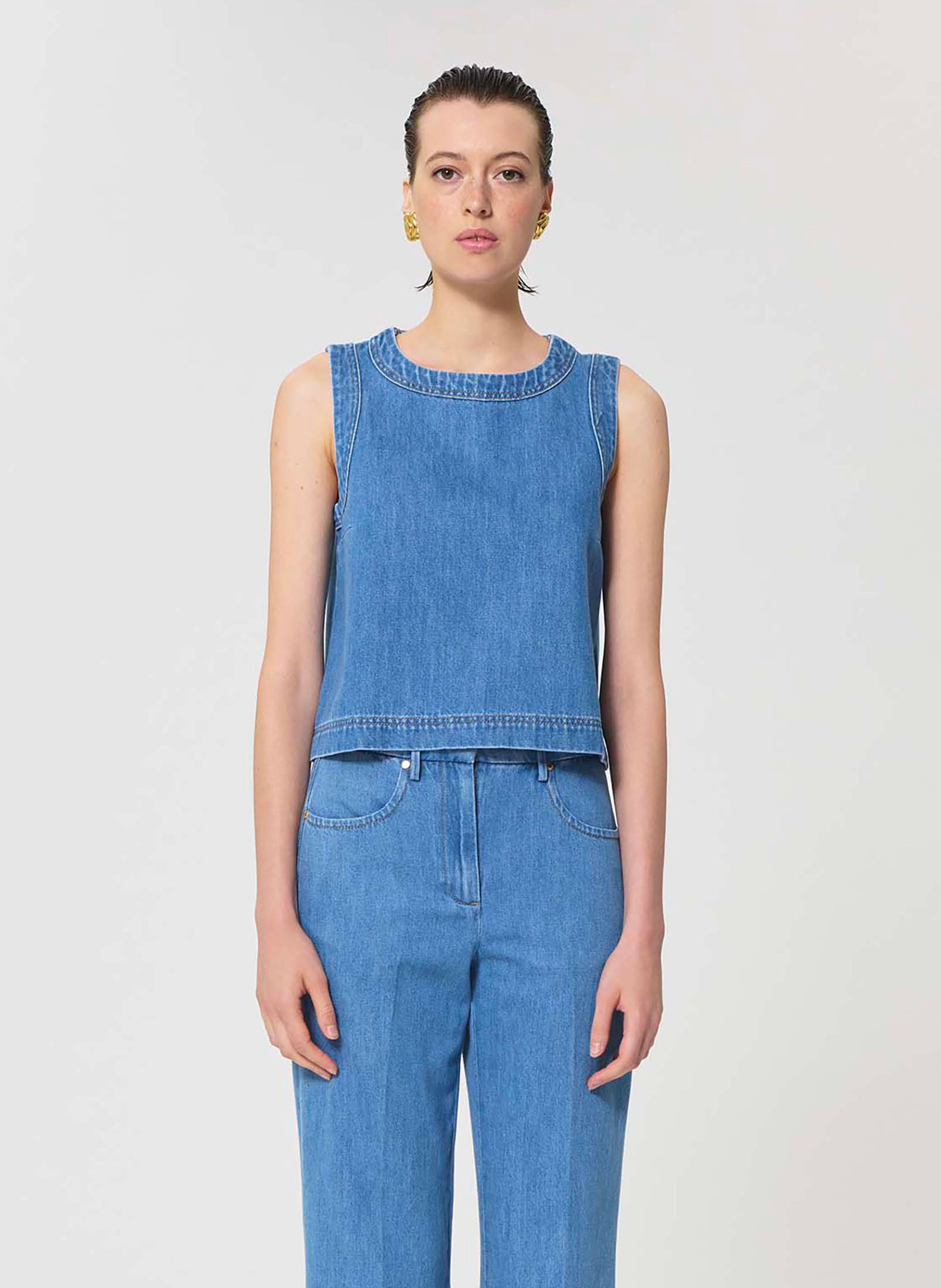 Top tipi TARA JARMON Bleu