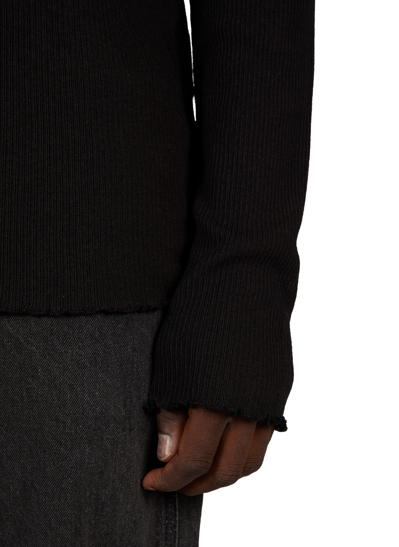 Straight fit round neck solid t-shirt OUR LEGACY Black