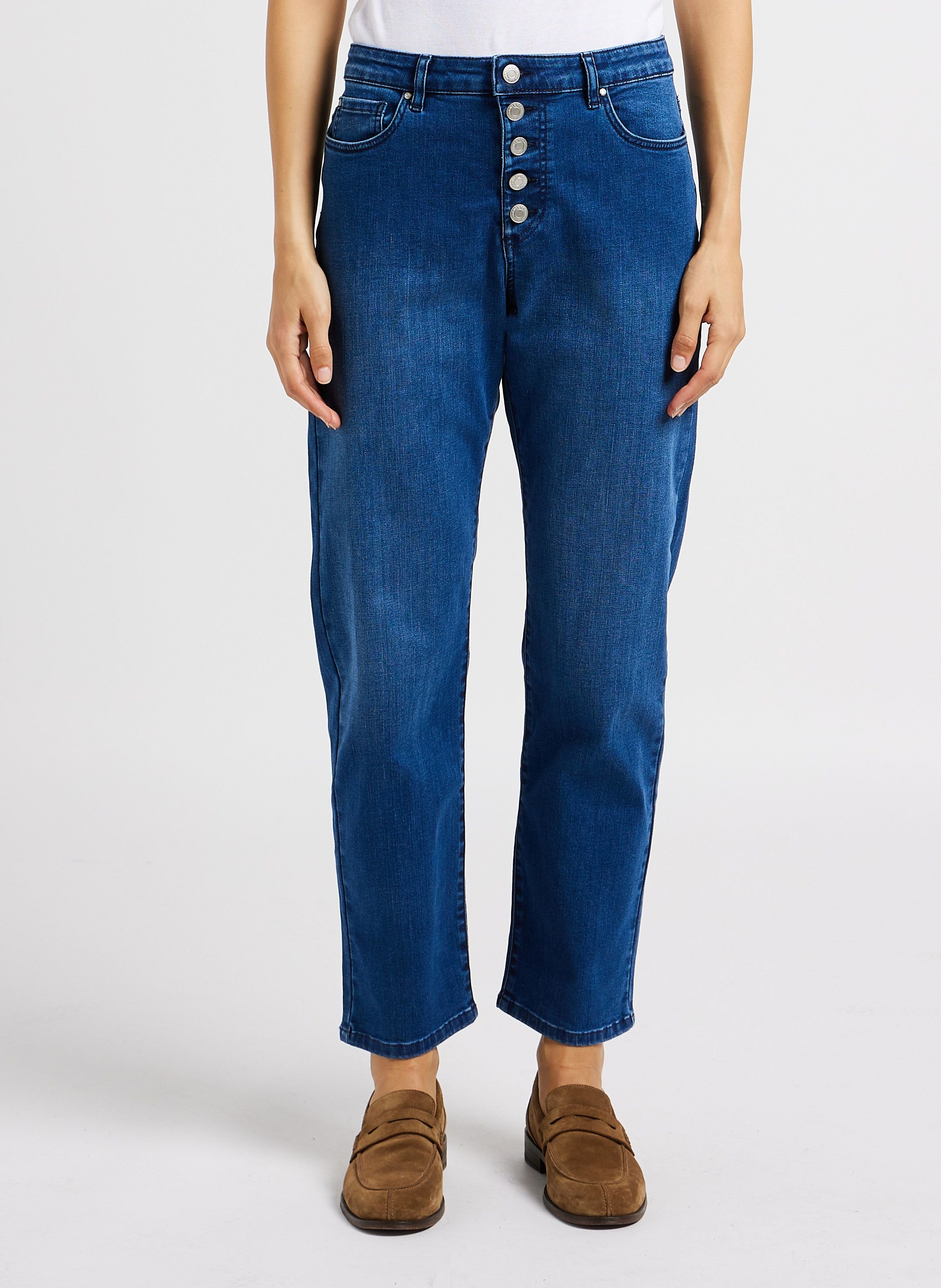 Jean droit en coton