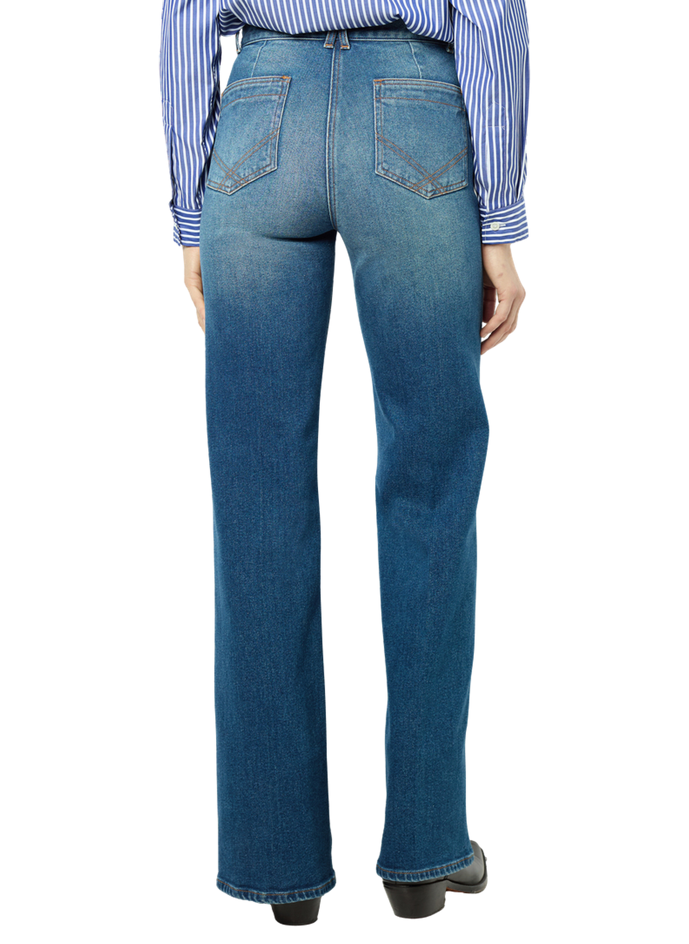 Jean flare denim brut - anna GERARD DAREL Bleu