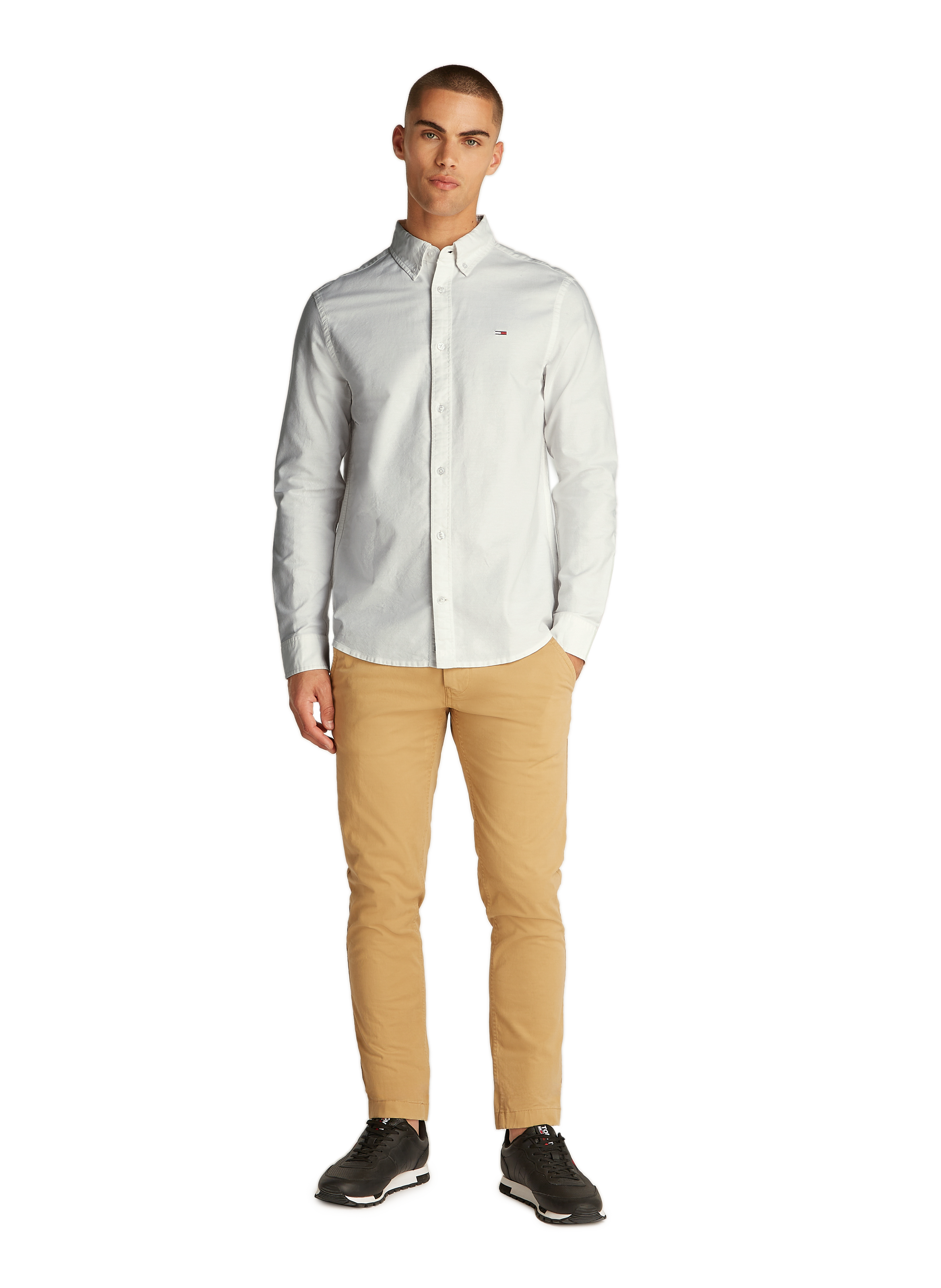 Solid color cotton Oxford shirt TOMMY HILFIGER White
