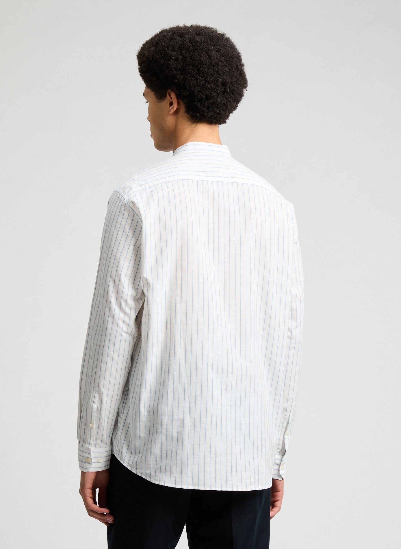 Chemise à rayures en coton AU PRINTEMPS PARIS Bleu