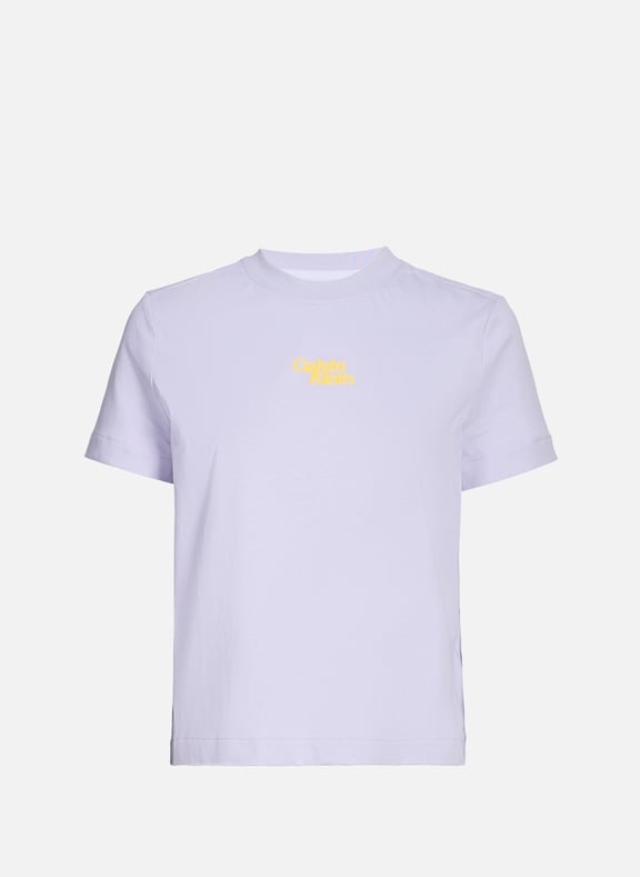 Classic Cotton T-Shirt Purple by CALVIN KLEIN CALVIN KLEIN Classic Cotton T-Shirt Purple