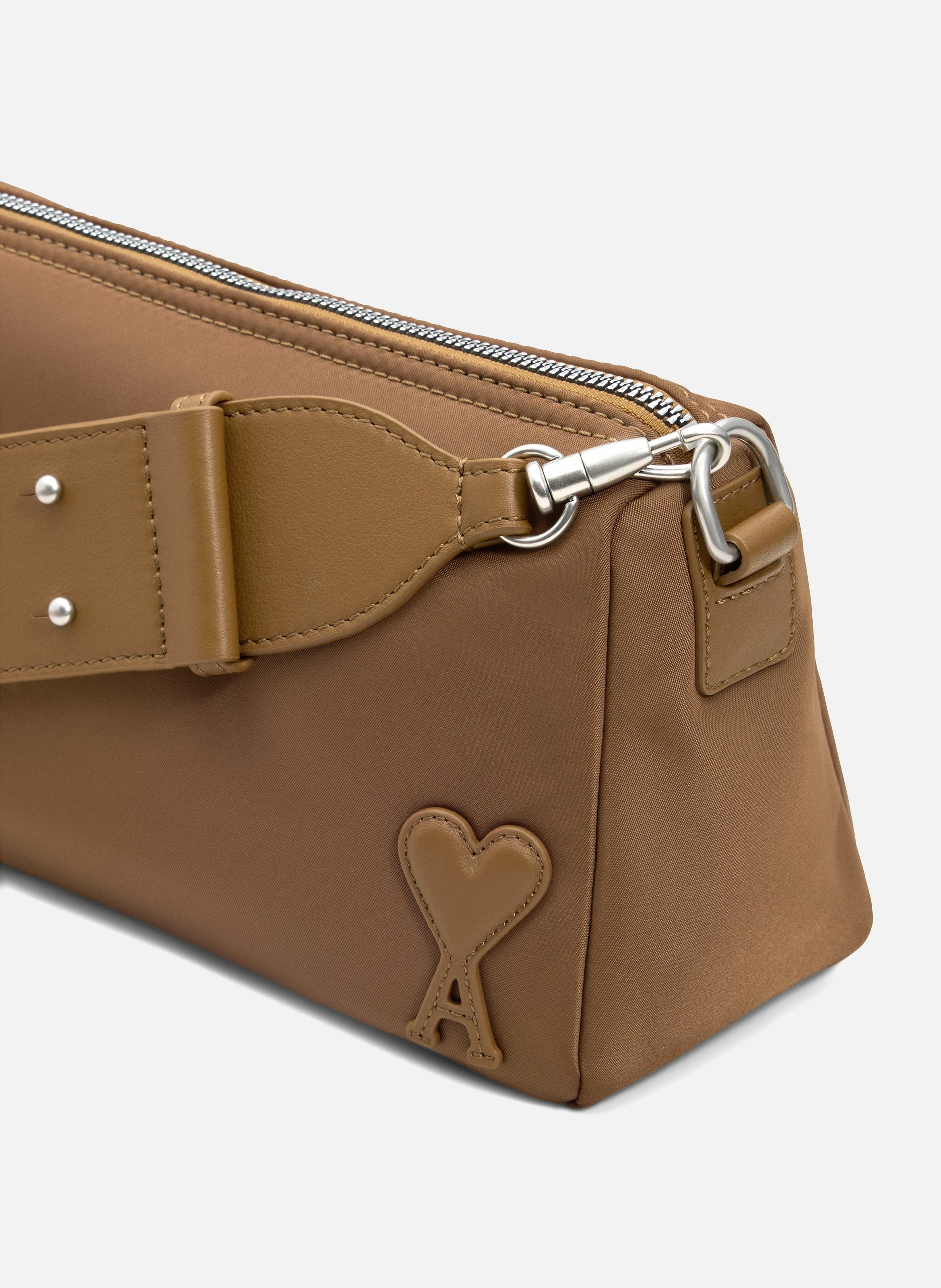 Sac Marcel En Nylon Ouatiné unisexe AMI PARIS Marron