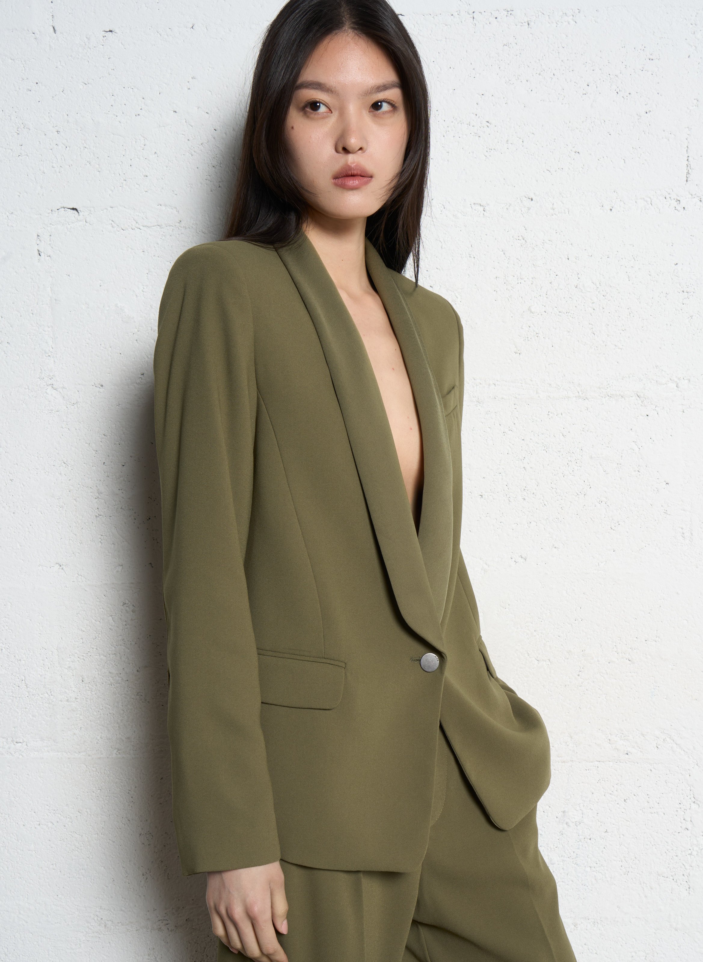 Veste tailleur oversize IKKS Kaki