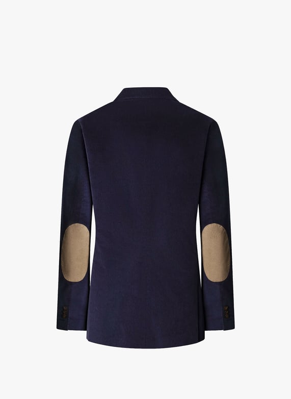 Blazer col tailleur en coton mélangé | Bleu by FACONNABLE Blazer col tailleur en coton mélangé Bleu