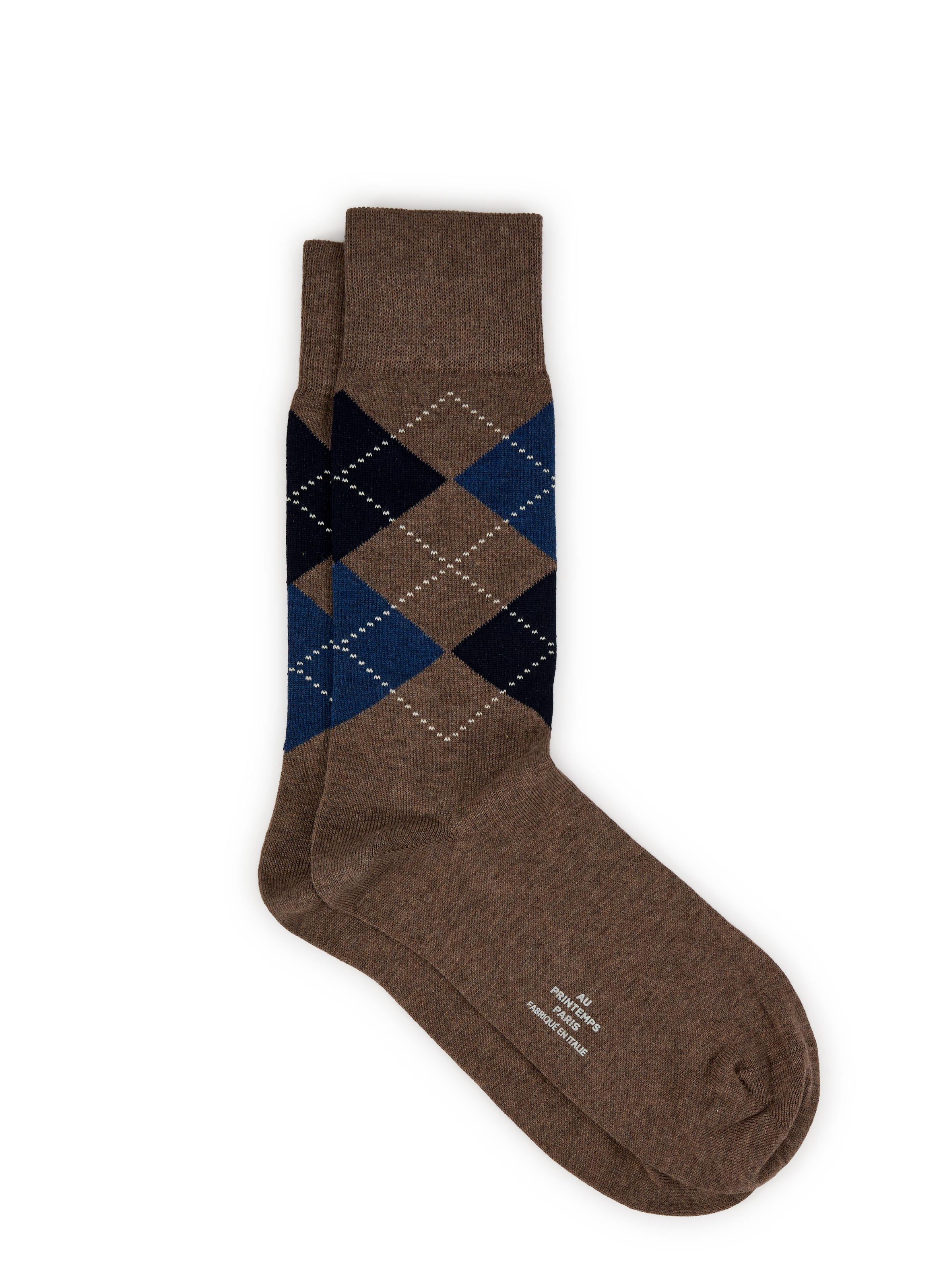 AU PRINTEMPS PARIS Chaussettes mi-hautes en coton mélangé Multicolore