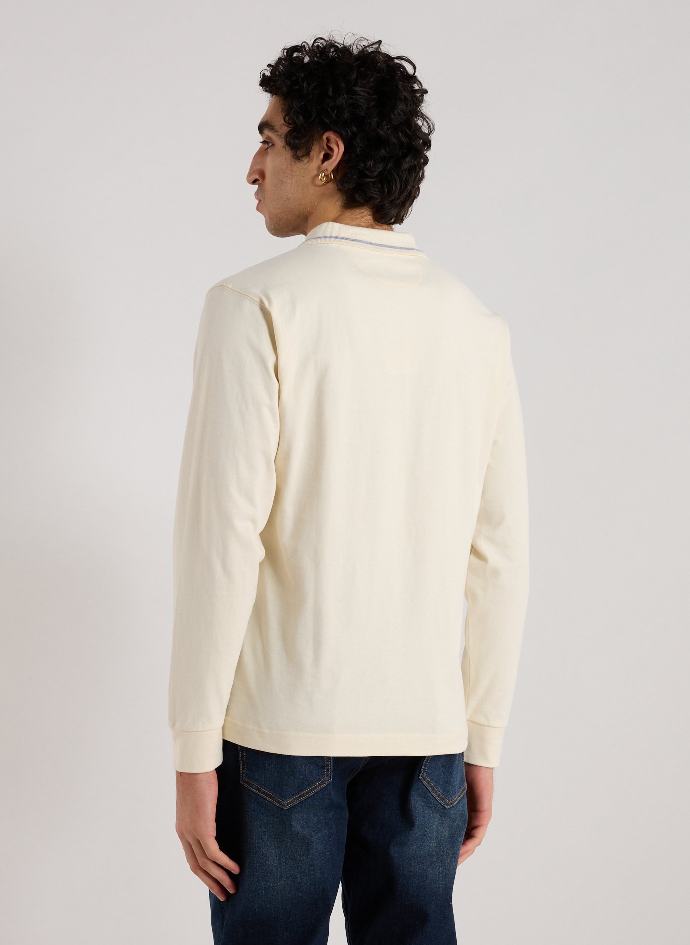 Polo manches longues en coton LA MARTINA Blanc