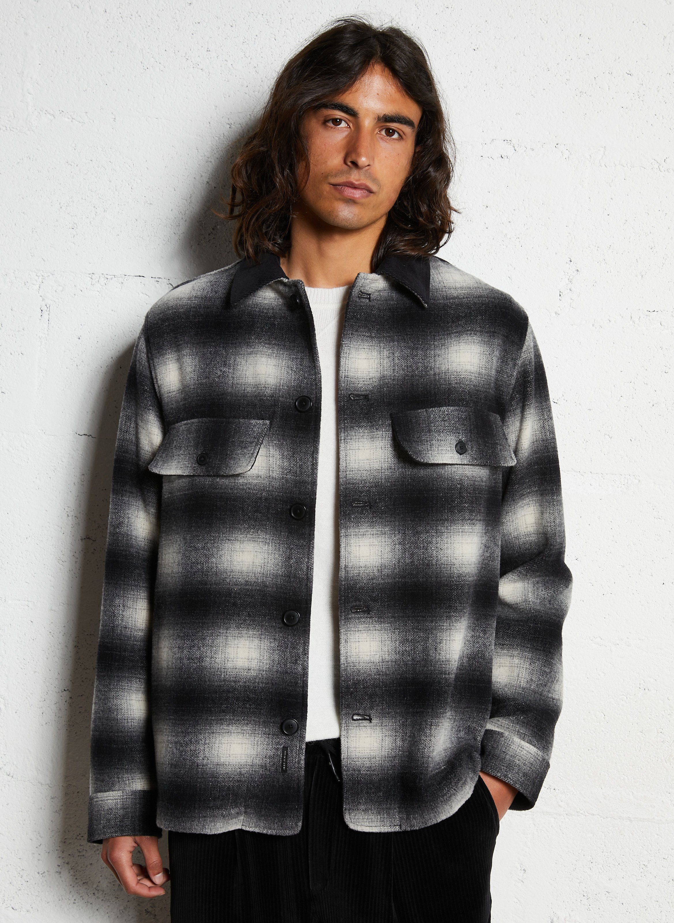 Surchemise droite col classique IKKS Gris