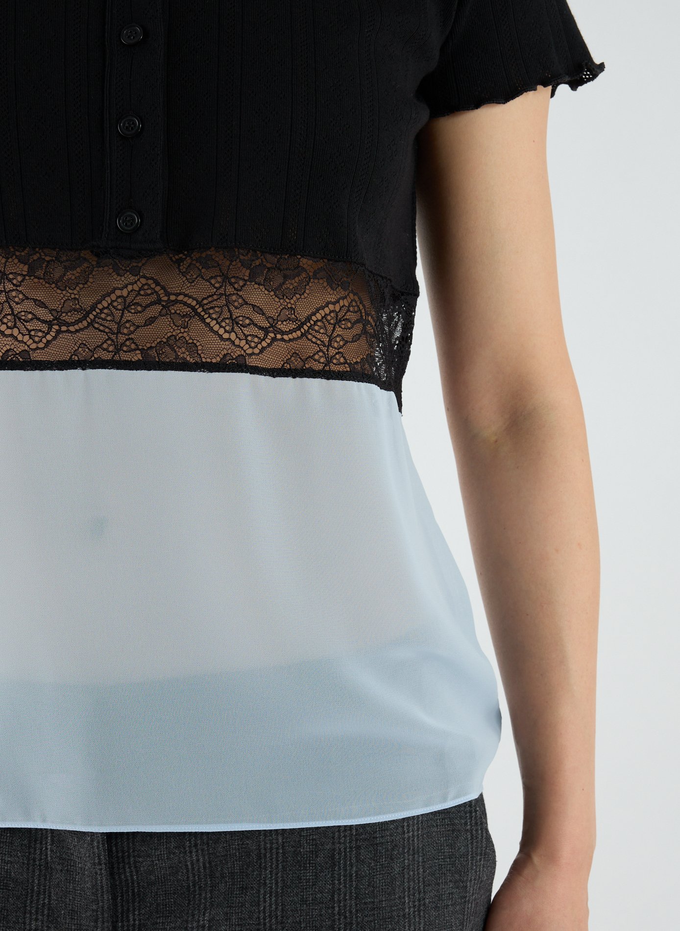 Levi?s® x Deepika cotton bi-material top COPERNI Multicolour