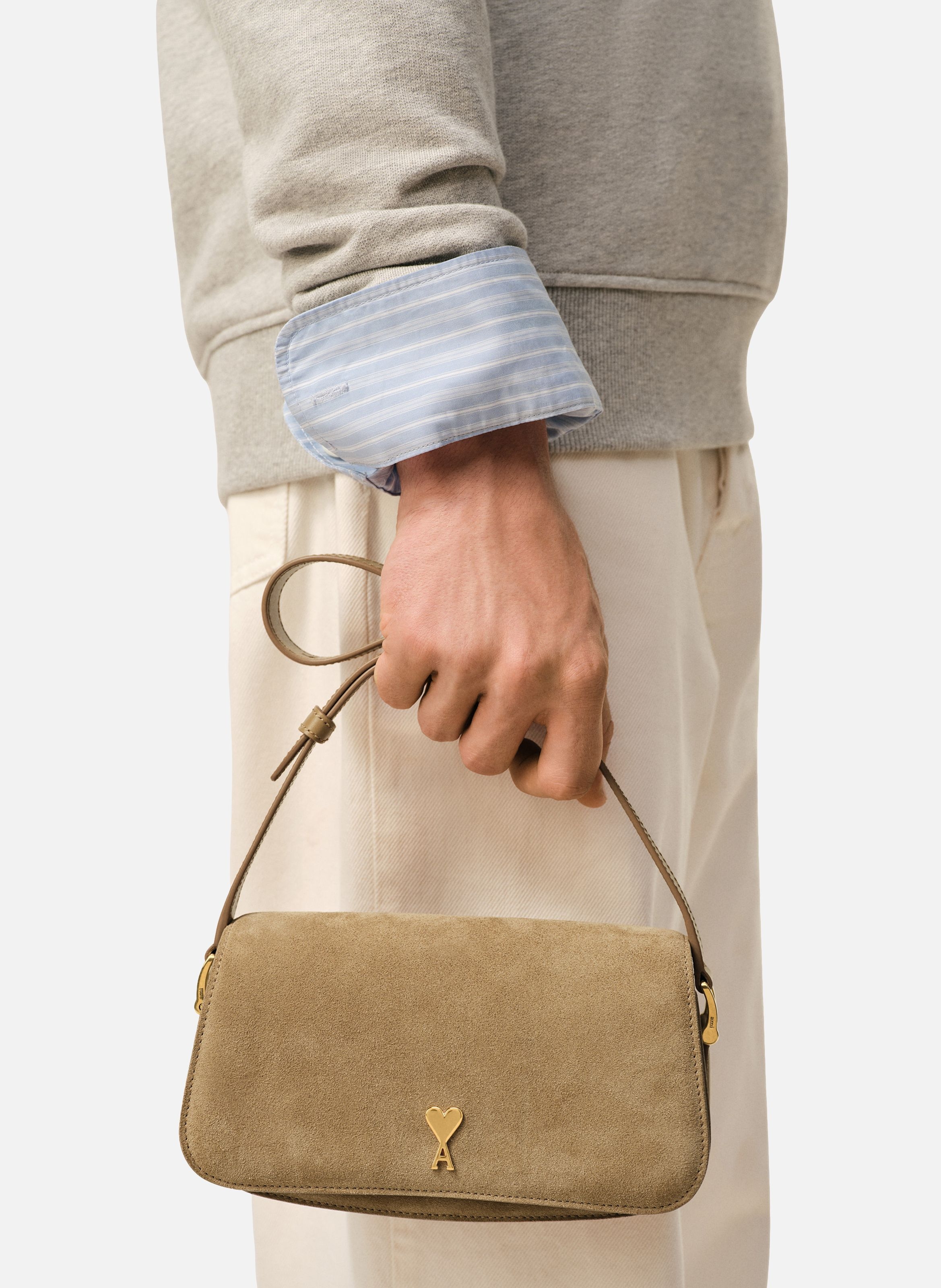 Sac porté epaule paris paris unisexe AMI PARIS Jaune