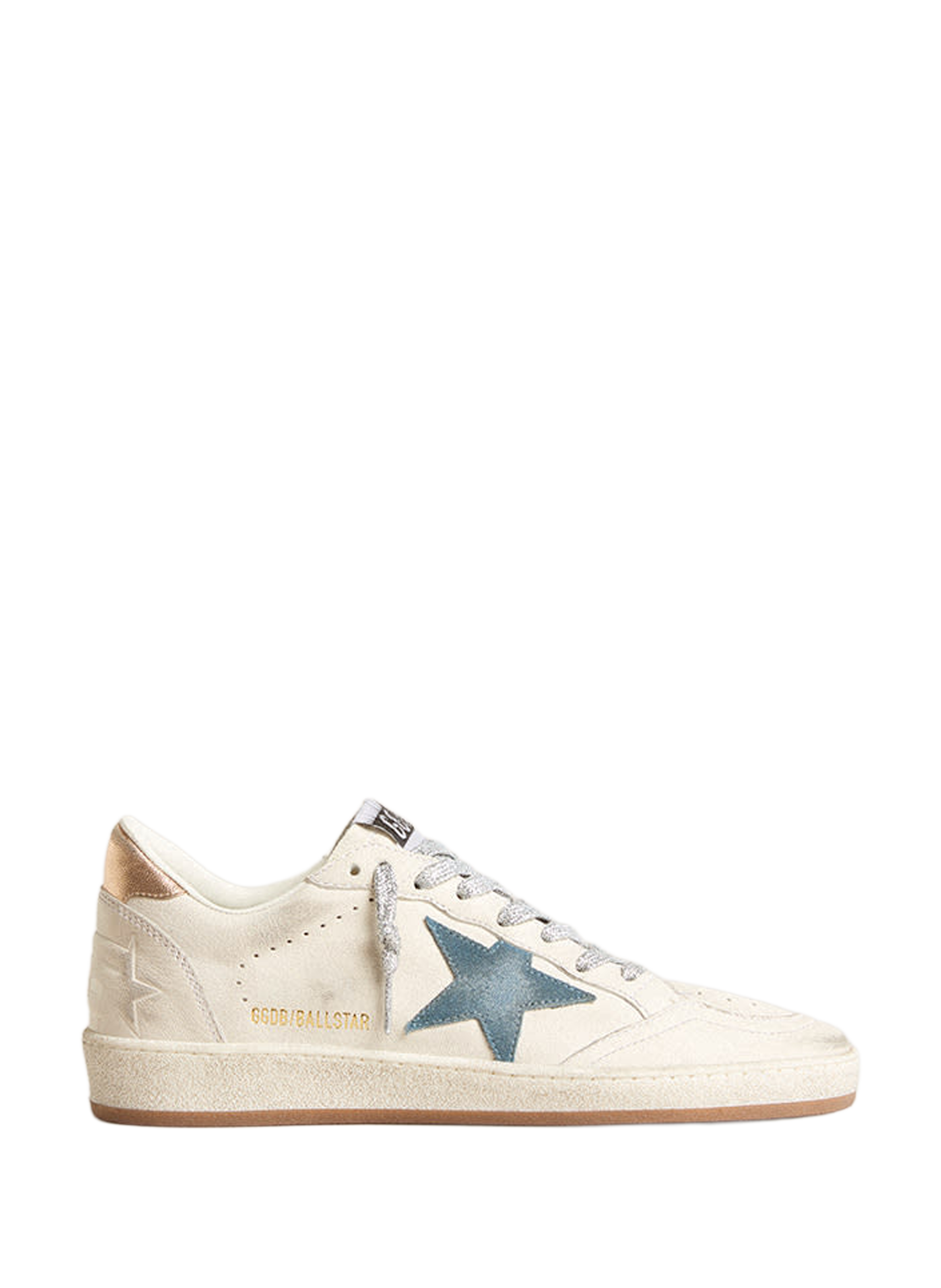 Baskets Ball Star en cuir GOLDEN GOOSE Blanc
