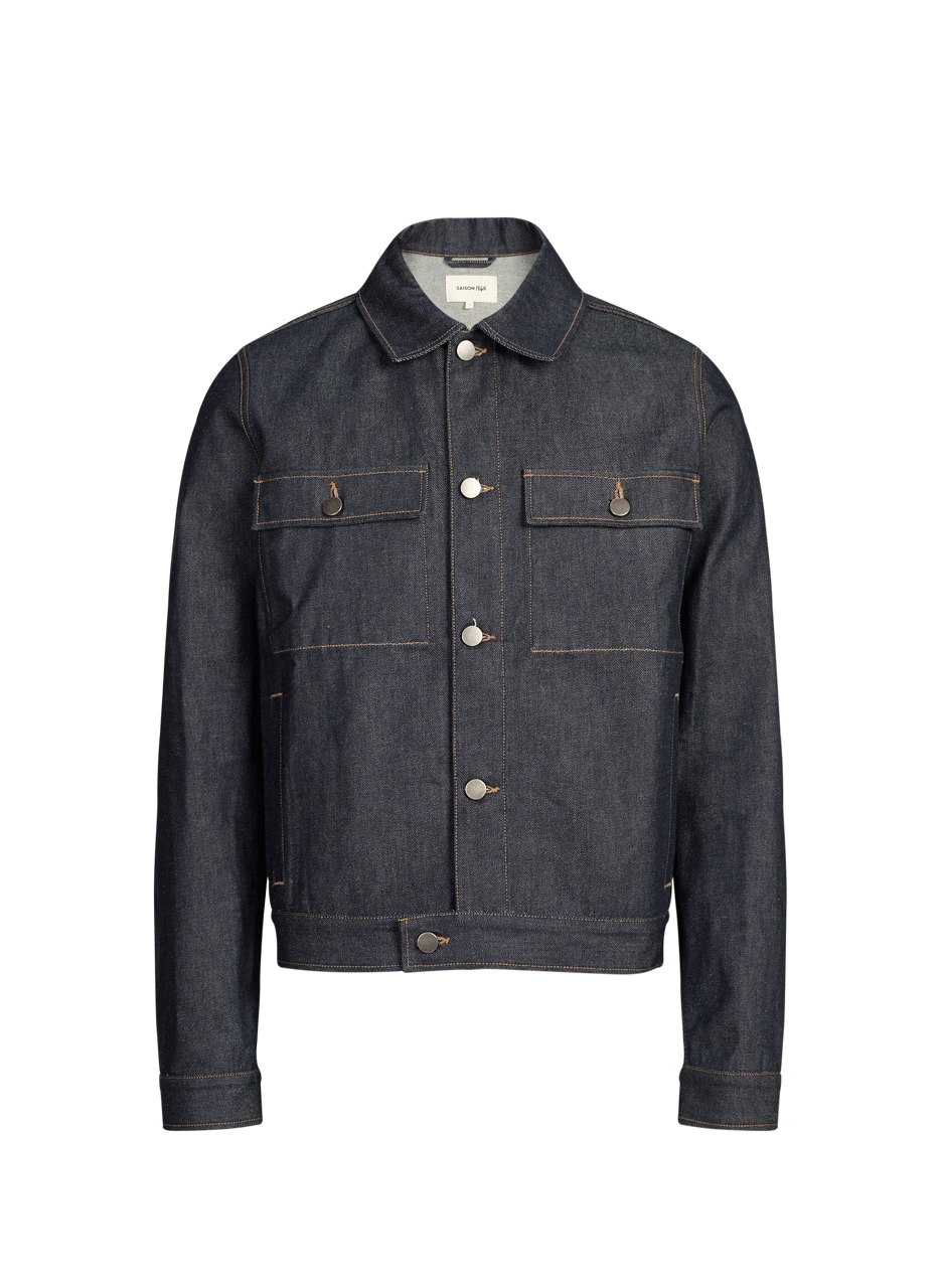 Short denim jacket Haver in cotton Blue