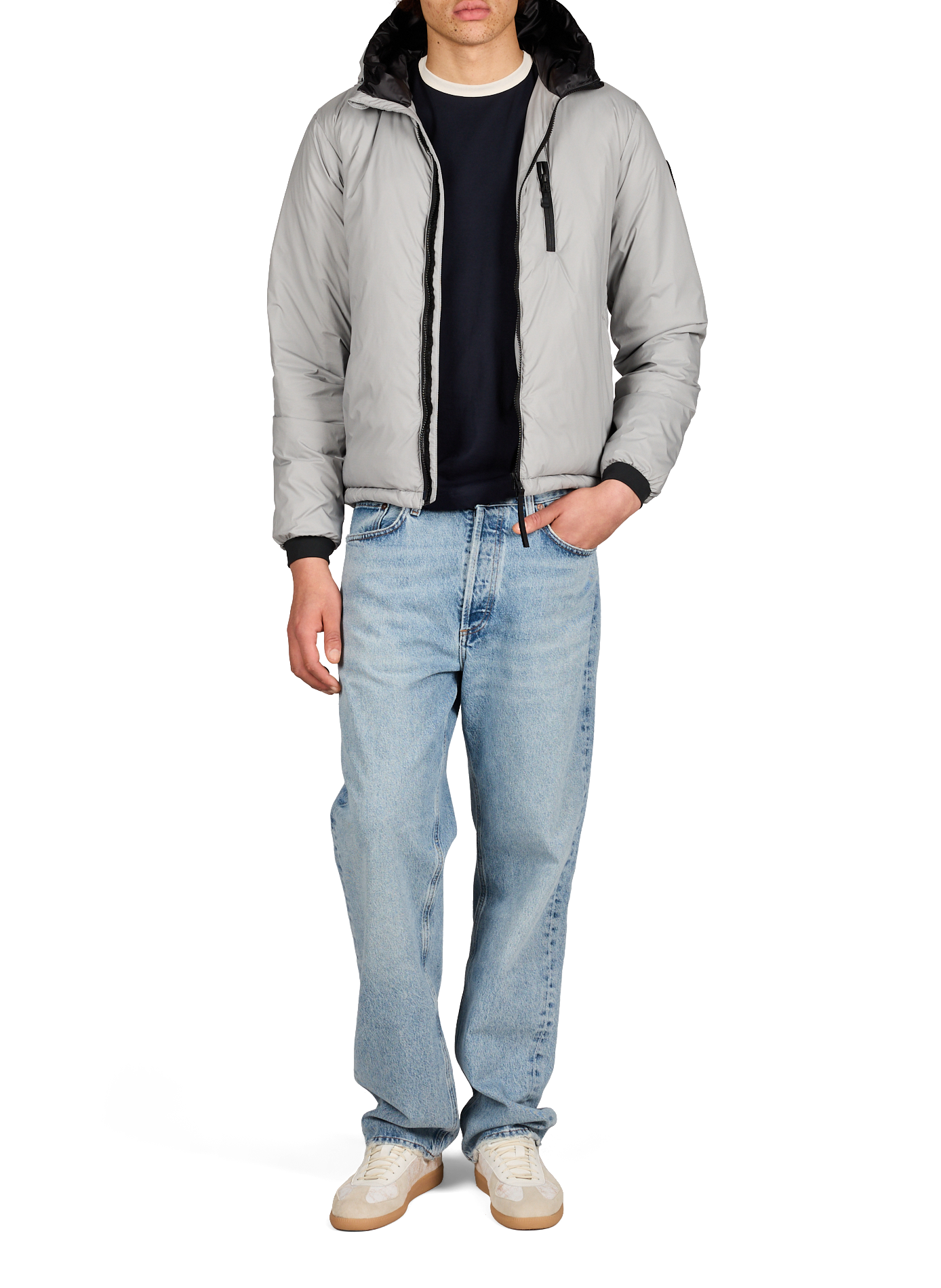 Piumino trapuntato con cappuccio CANADA GOOSE Grigio