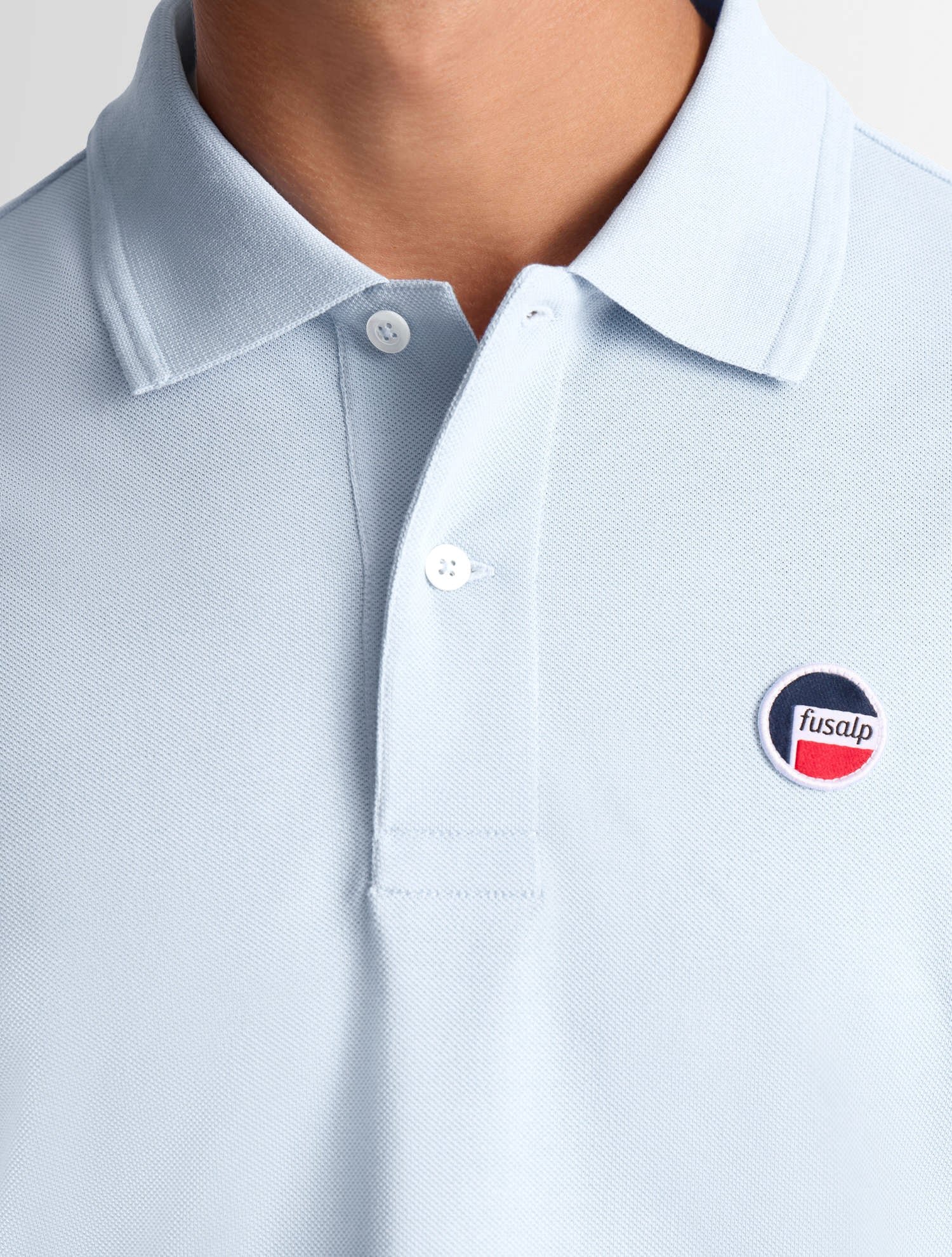 Polo manches courtes gerlo col polo coupe regular FUSALP Bleu