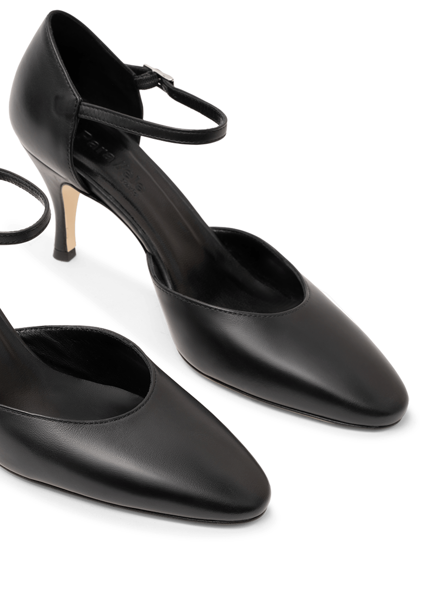 Escarpins deva en veau lisse PARALLELE Noir