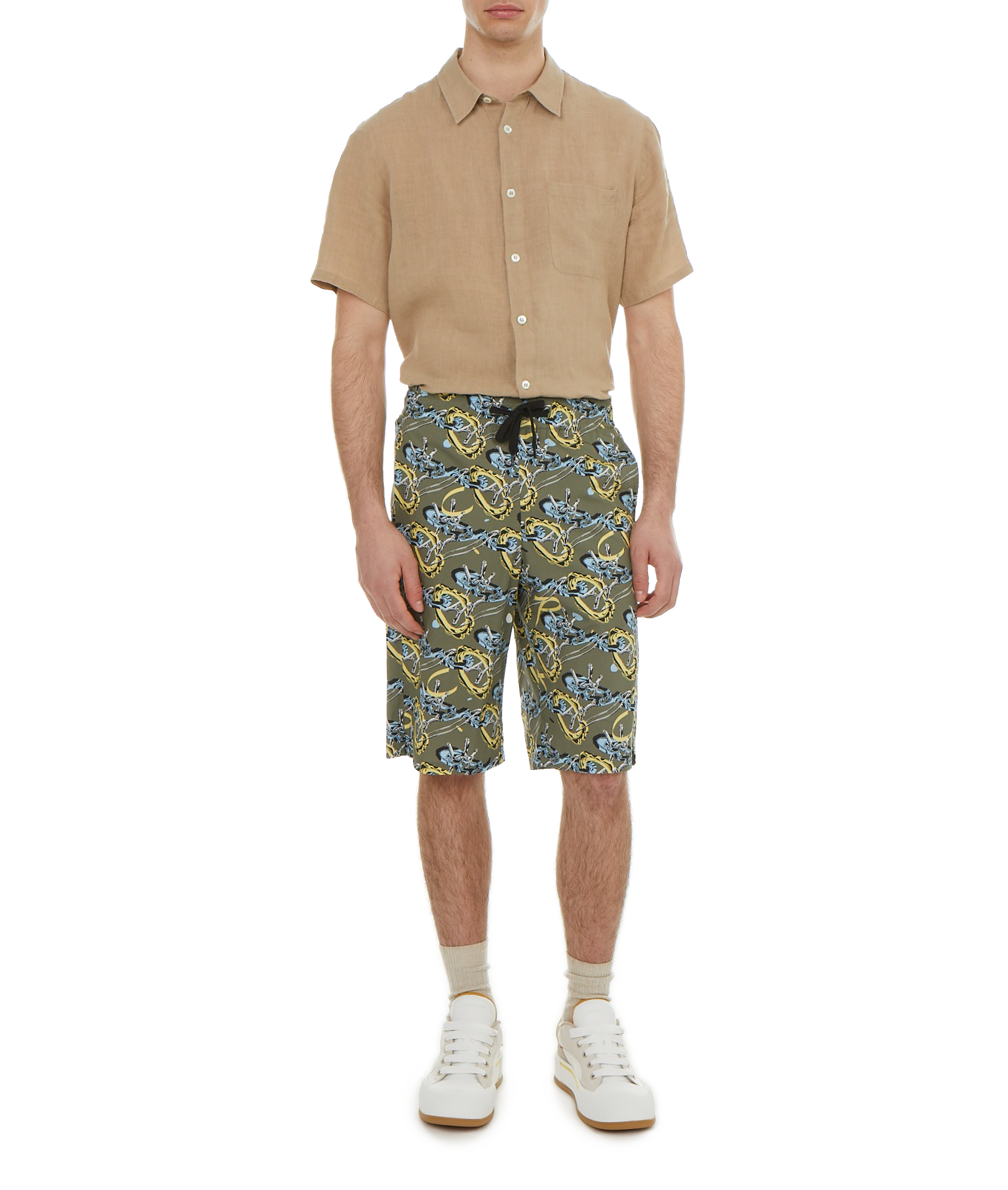 Printed Bermuda shorts A.P.C. Green