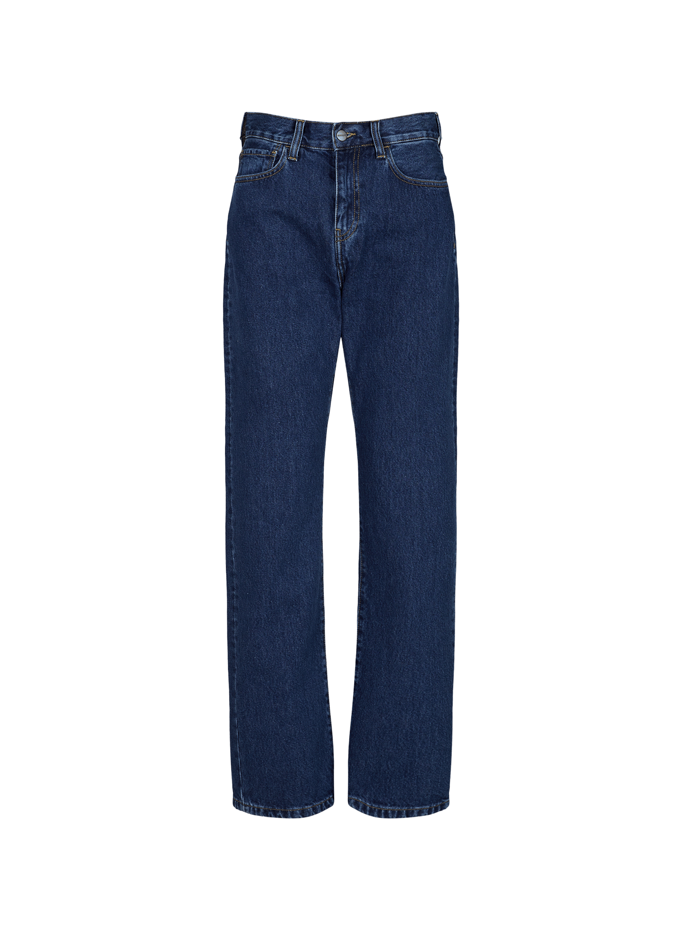 Jean droit en coton CARHARTT WIP Bleu