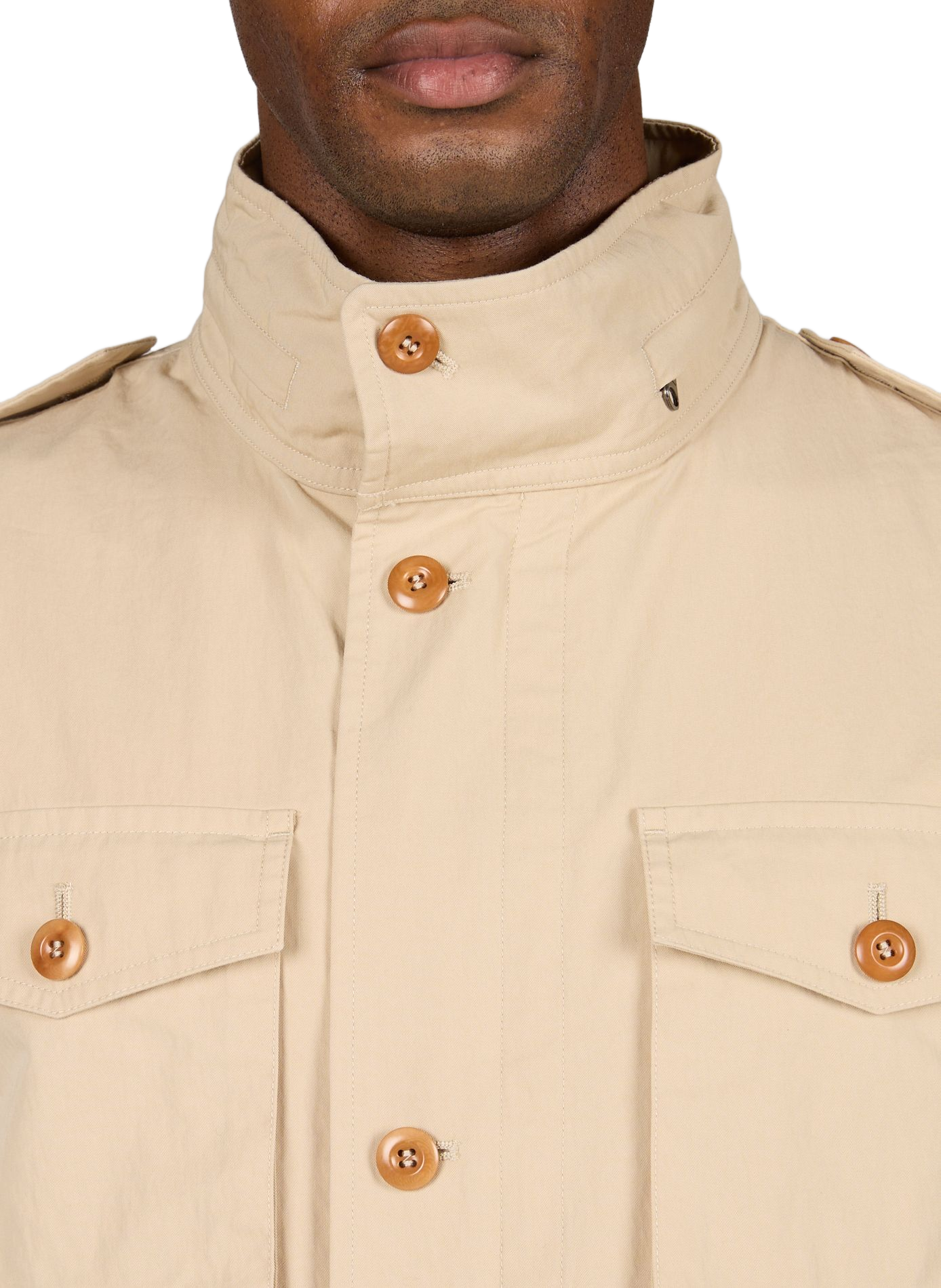 Blouson droit en coton mélangé GANT Beige