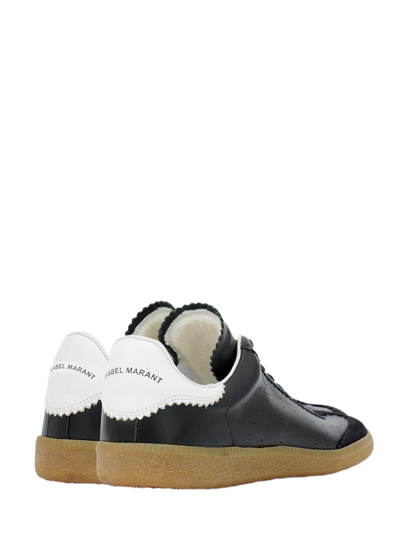 Niedrige Sneakers aus Leder ISABEL MARANT Schwarz